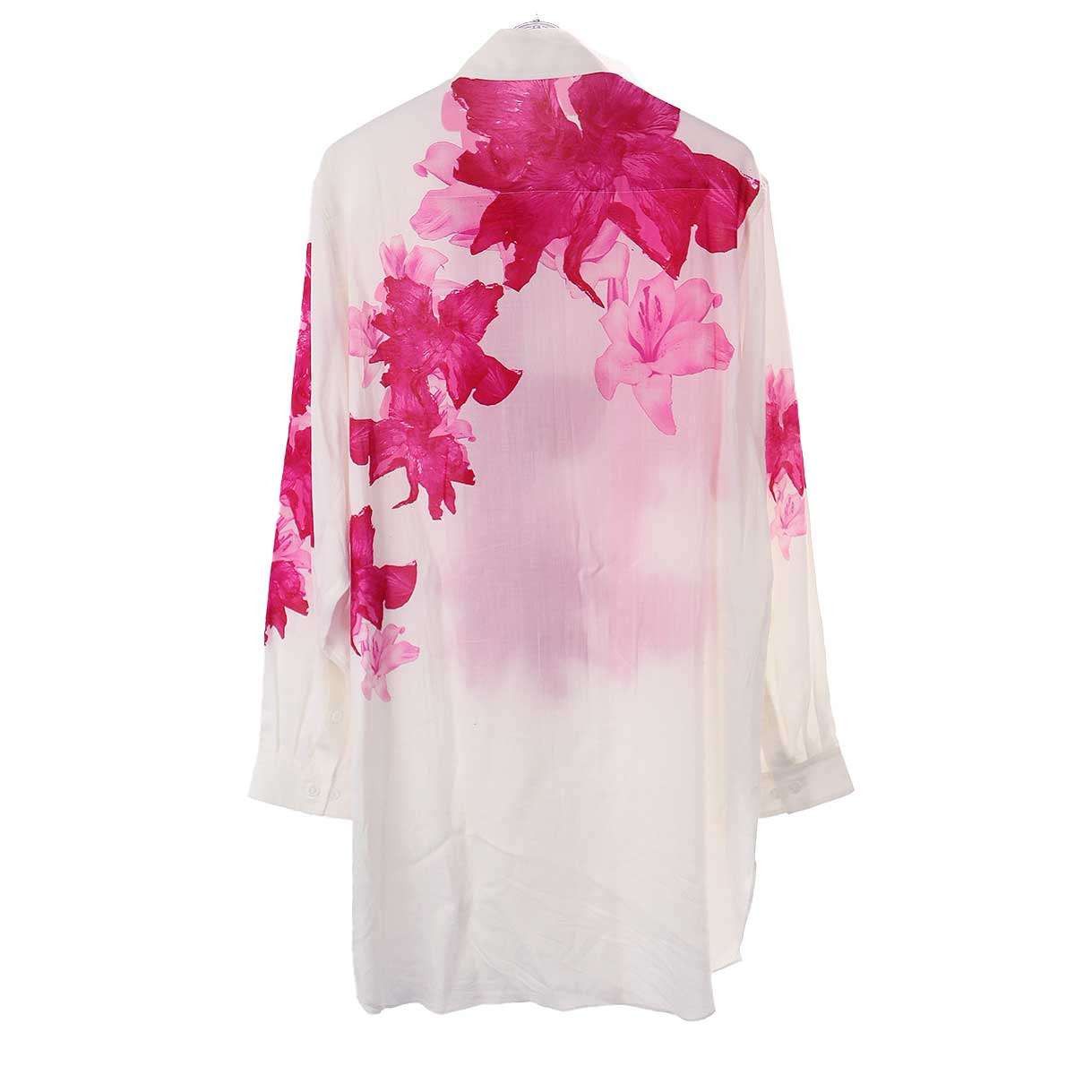 Yohji Yamamoto Yohji Yamamoto Pour Homme 24AW FLOWER DESIGNED BLOUSE Size US M / EU 48-50 / 2 - 2 Thumbnail