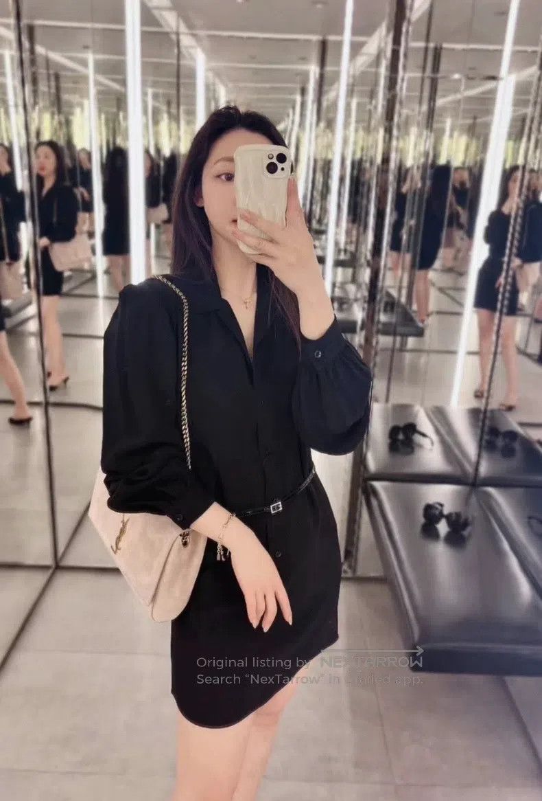 Saint Laurent Paris Saint Laurent Paris size 70 Crystal-studded patent leather Size ONE SIZE - 3 Thumbnail