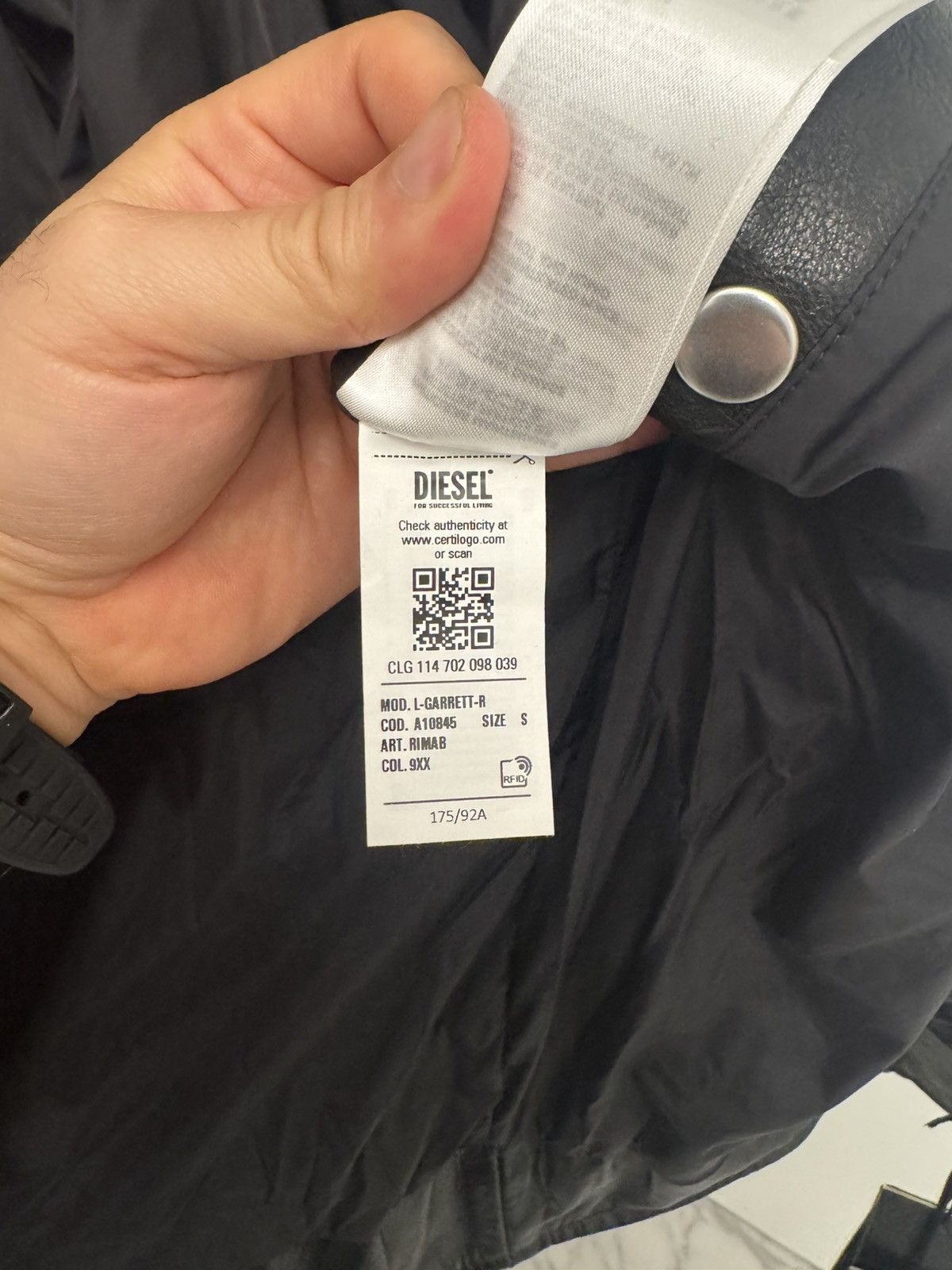 Diesel Jacket moto Size US S / EU 44-46 / 1 - 3 Thumbnail