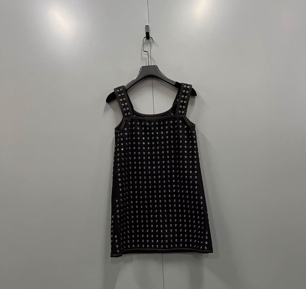 Dior Dior Black Rivet Denim Overall Dress J41 Size XS / US 0-2 / IT 36-38 - 2 Thumbnail