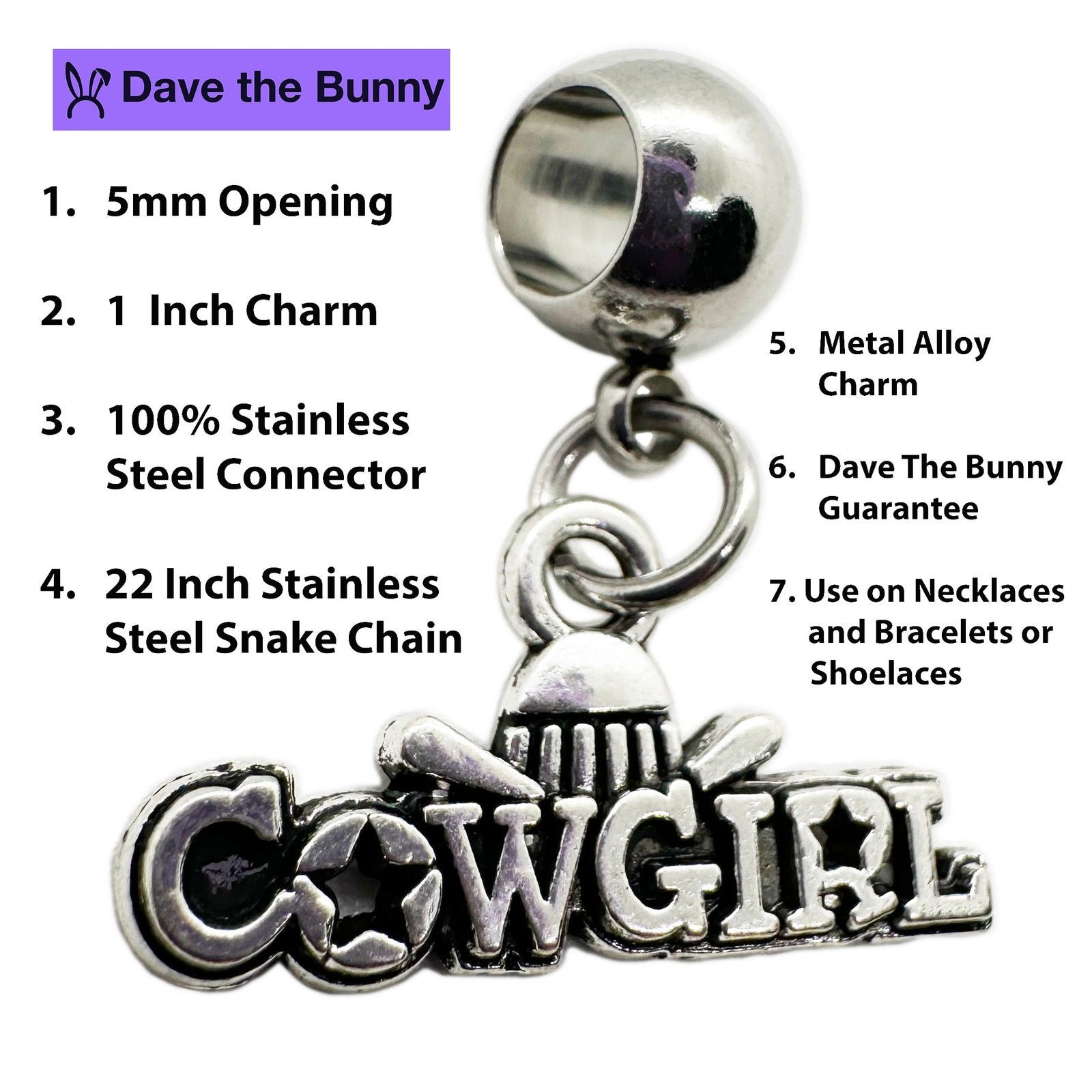 & Other Stories Cowgirl Necklace - Stainless Steel Chain Size ONE SIZE - 2 Thumbnail
