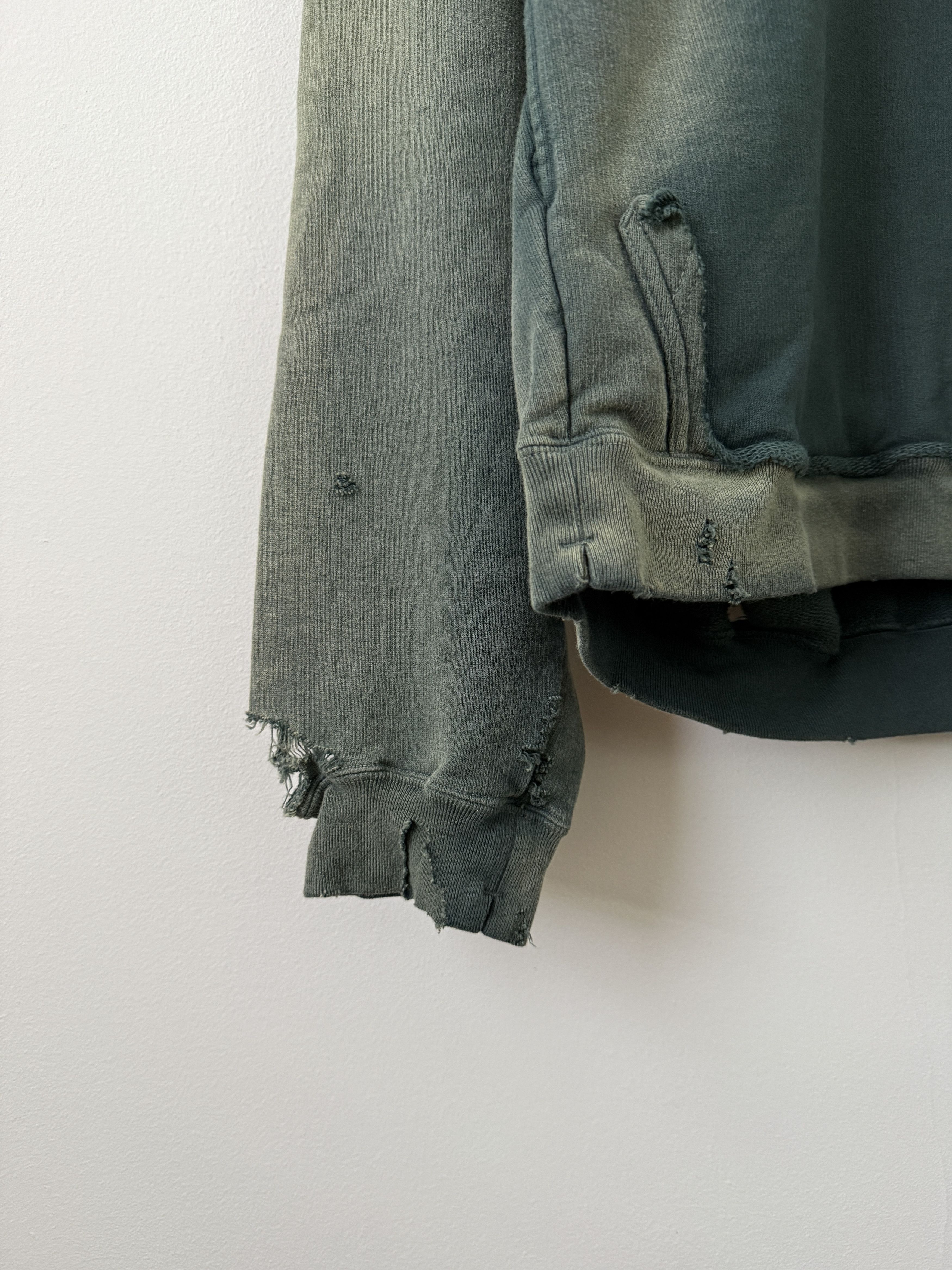 Maison MIHARA YASUHIRO Sun Faded Distressed Pullover Hoodie Size US S / EU 44-46 / 1 - 7 Thumbnail