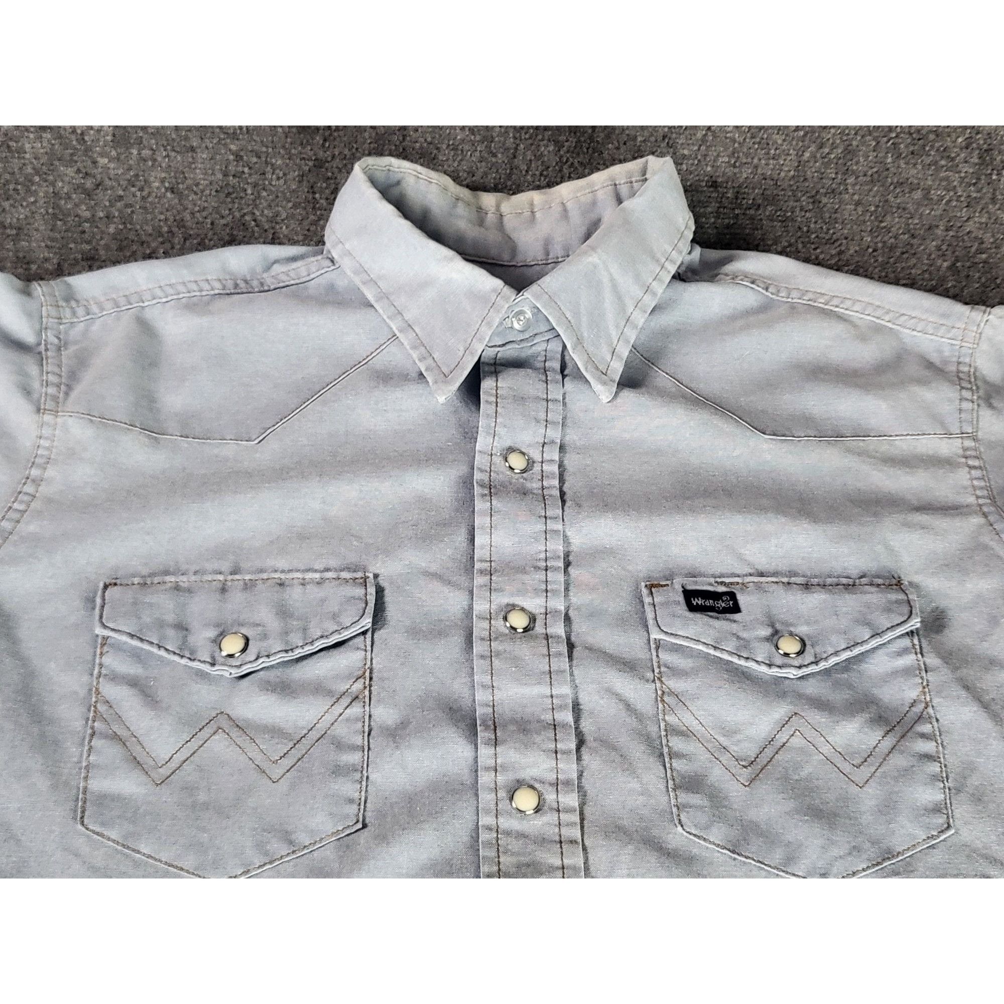 Wrangler Wrangler Pearl Snap Button Up Shirt Men Sz L 17-35 Cowboy We Size US L / EU 52-54 / 3 - 2 Thumbnail