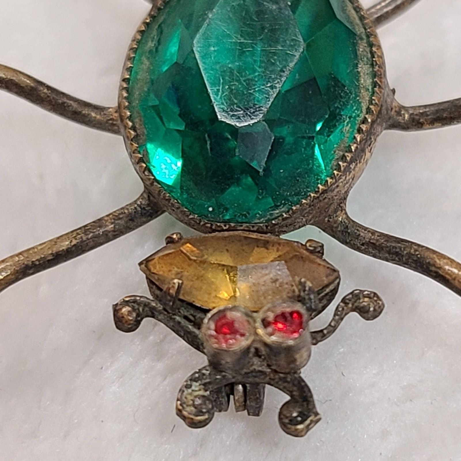 Other Antique 1920s Jeweled Insect Brooch Size ONE SIZE - 5 Thumbnail