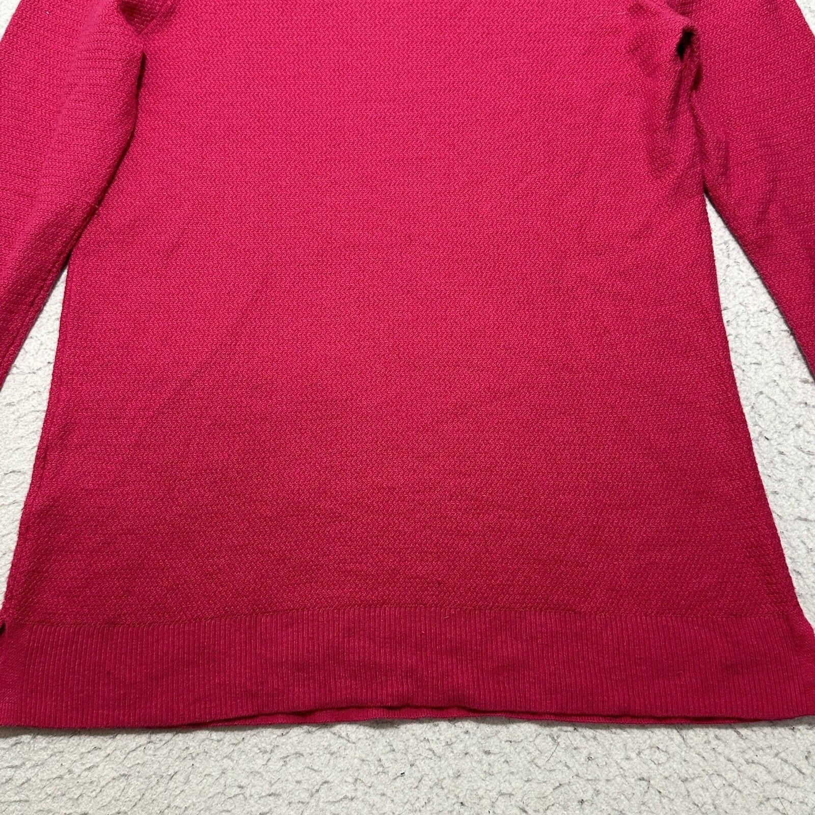 Gap GAP Medium V-Neck Sweater Merino Extra Fine Wool Hot Pink Size M / US 6-8 / IT 42-44 - 12 Thumbnail