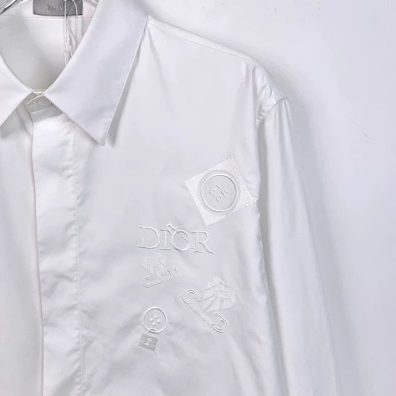Dior Dior White logo letter pin embroidered lapel long-sleeved s Size US XXS / EU 40 - 3 Thumbnail