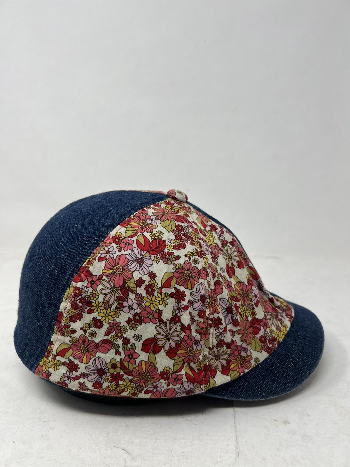 Japanese Brand Patchwork Newsboy Cap Denim Visor Size ONE SIZE - 4 Thumbnail
