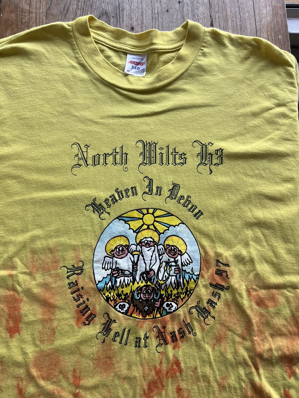 Vintage Vintage North Wilts H3 heaven in Devon 97’s festival Tshirt Size US XL / EU 56 / 4 - 4 Thumbnail
