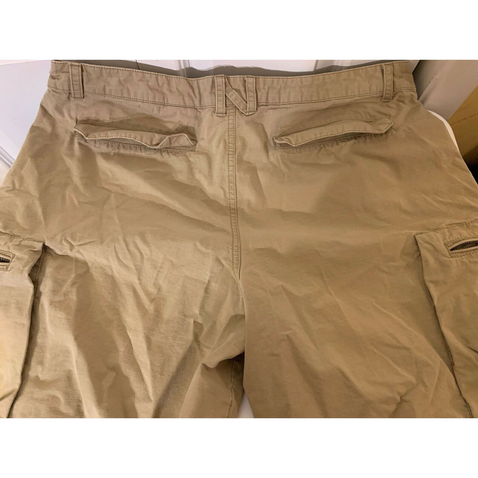 Nike Nike Men’s Sz 36 Cotton Solid Beige Cargo Khaki Tan Shorts Size US 36 / EU 52 - 7 Thumbnail
