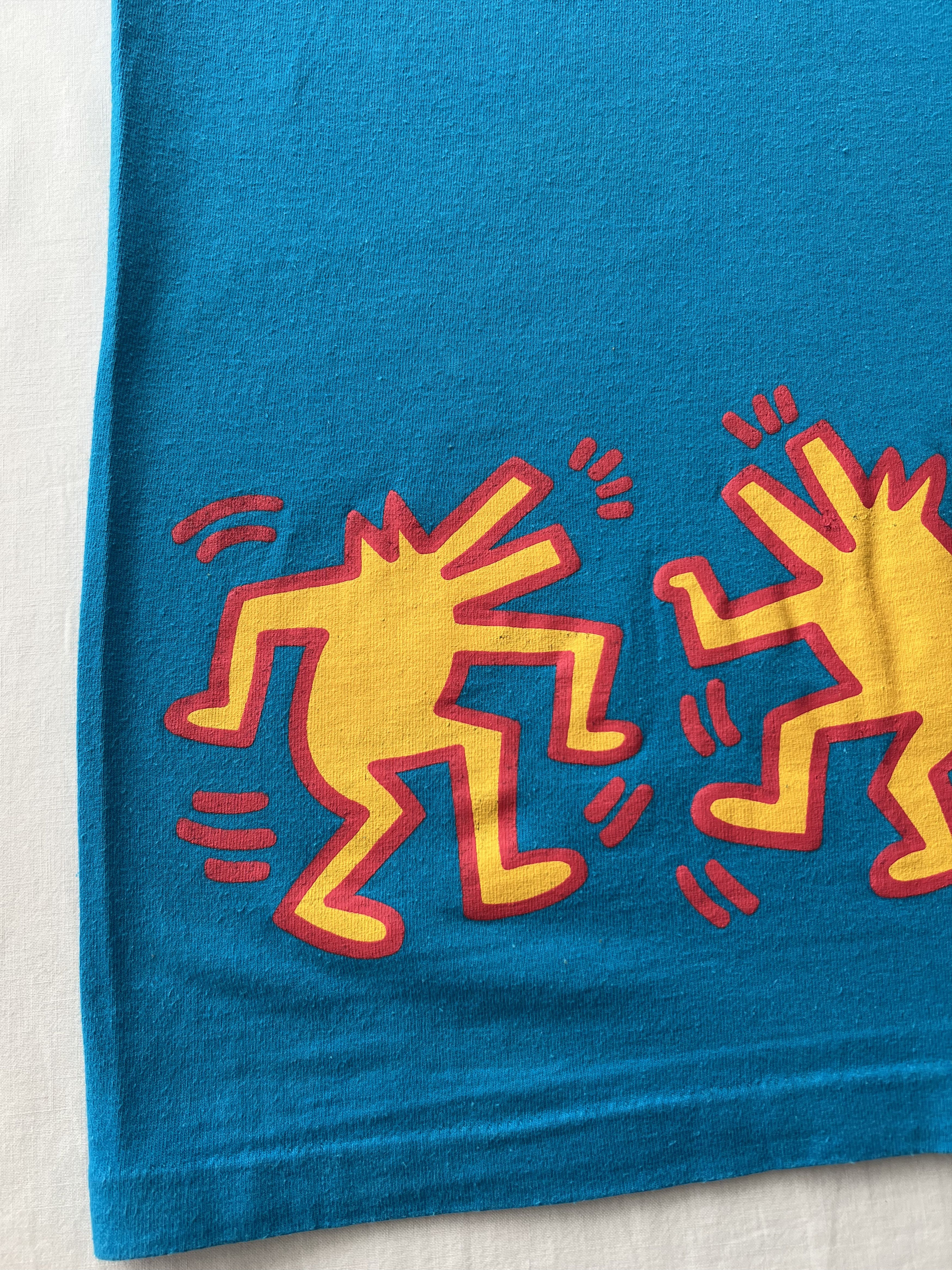 Arts & Science Vintage 80s Keith Haring Dancing Dog Pop Shop Art T-shirt Size US S / EU 44-46 / 1 - 15 Thumbnail