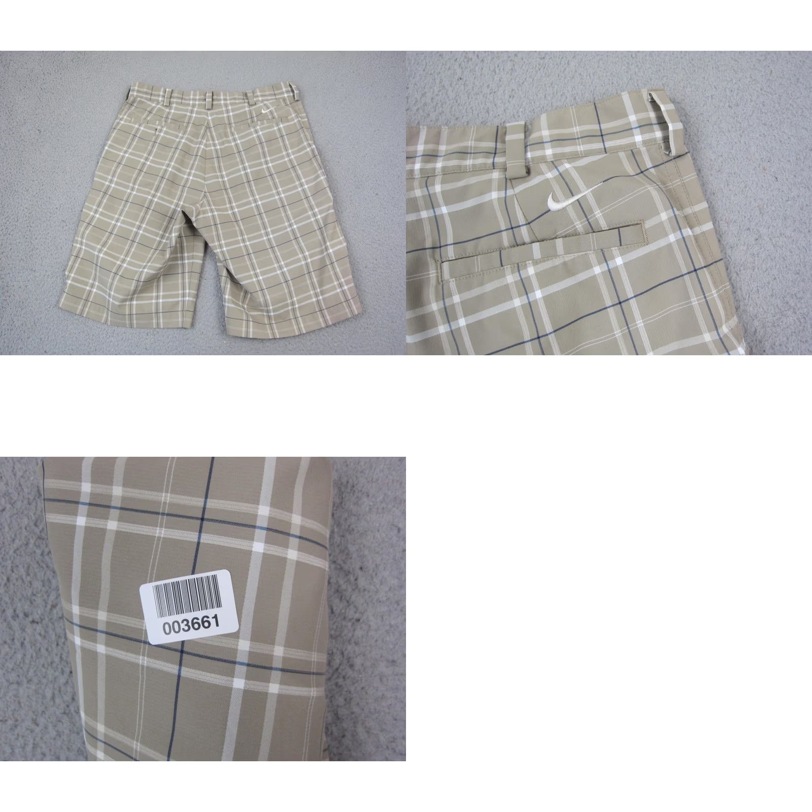 Nike Nike Golf Shorts Mens 32 Brown Plaid Check Dri-Fit Chino Pocket Zipper Button Casual Summer 90s Sports Classic Mens Size US 32 / EU 48 - 9 Thumbnail