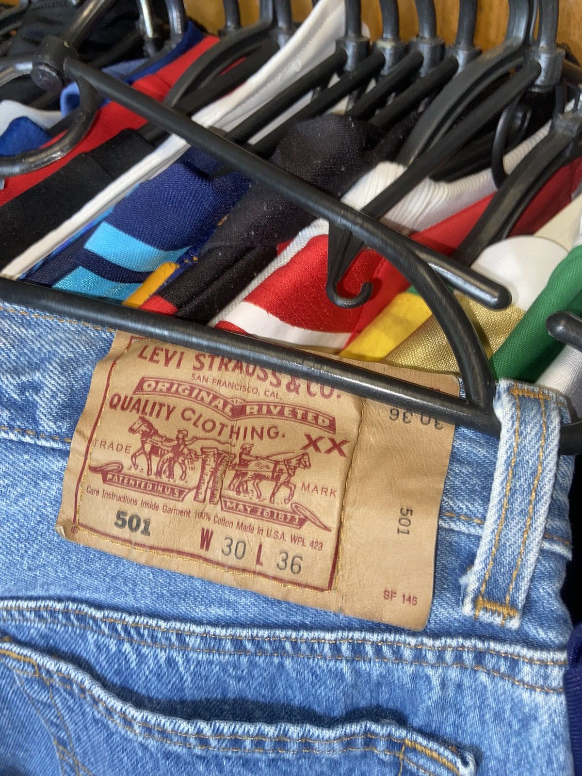 Levi's Vintage Clothing × Vintage LEVIS VINTAGE 501 MADE IN USA PANTS 30/36 SIZE Size US 30 / EU 46 - 3 Thumbnail