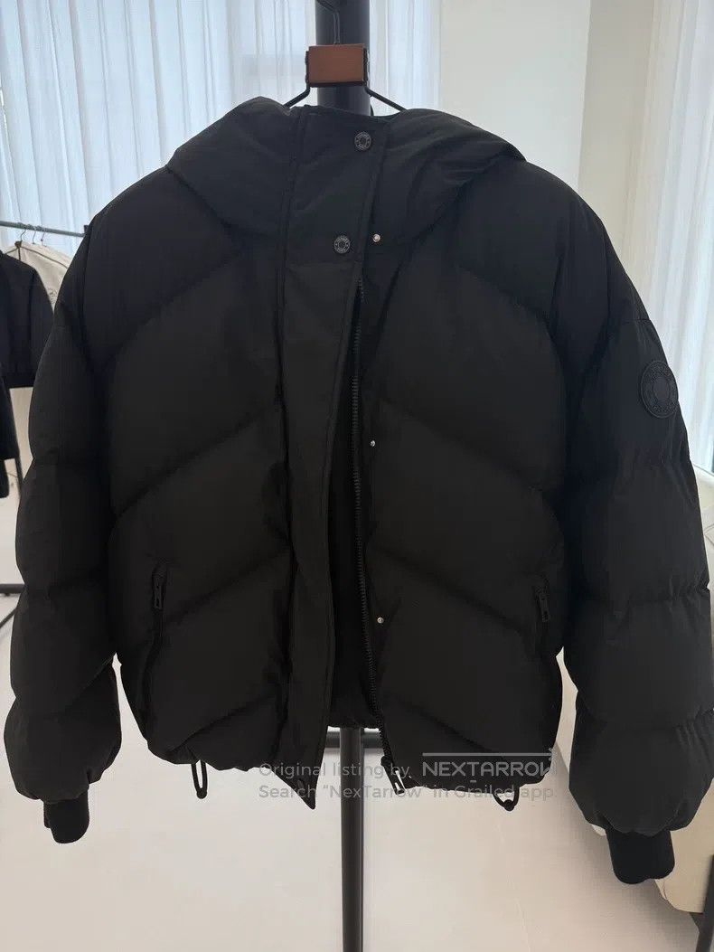 Hermes Hermes Winter black mid-length down jacket Size S / US 4 / IT 40 - 1 Thumbnail