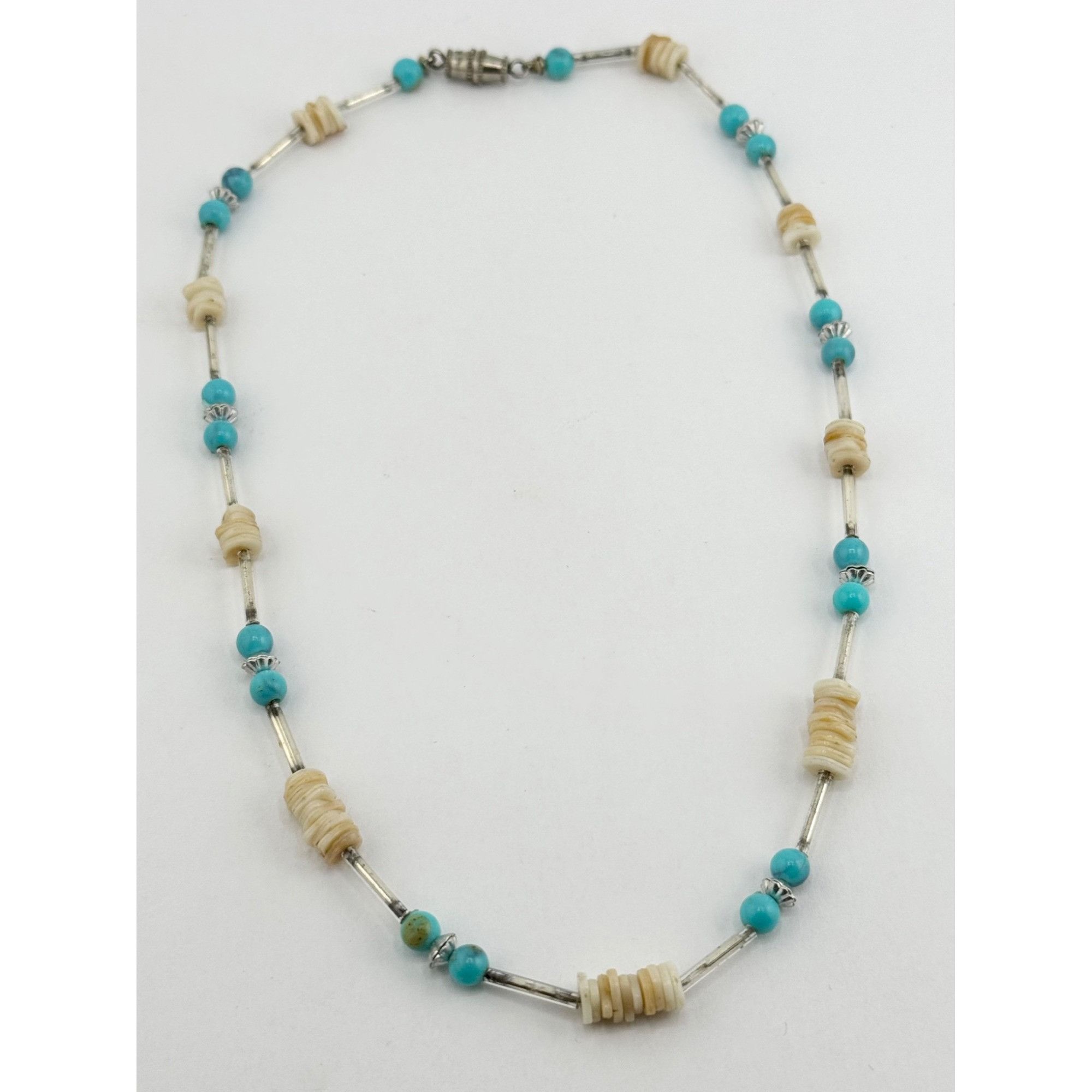 Vintage Vintage blue fetish beaded choker necklace Size ONE SIZE - 3 Thumbnail