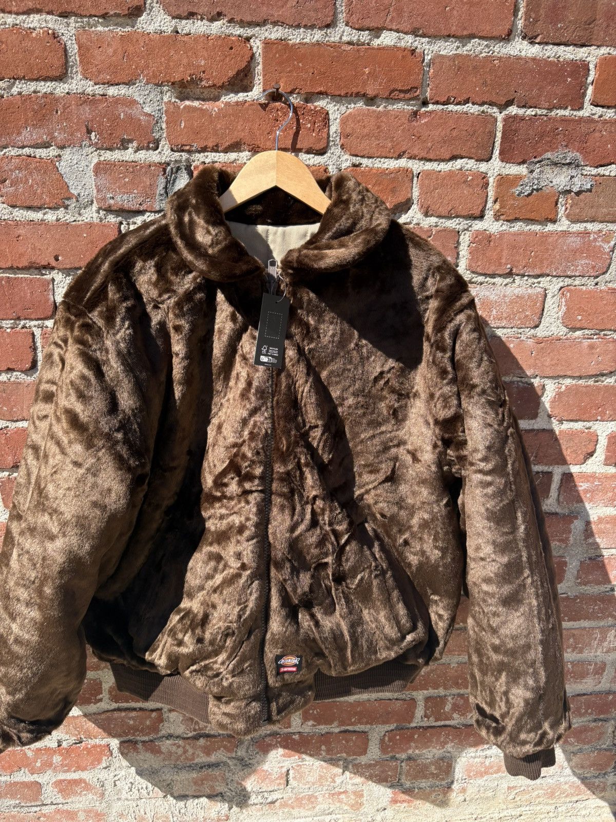 Supreme x Dickies Reversible Quilted Faux Fur Work Jacket