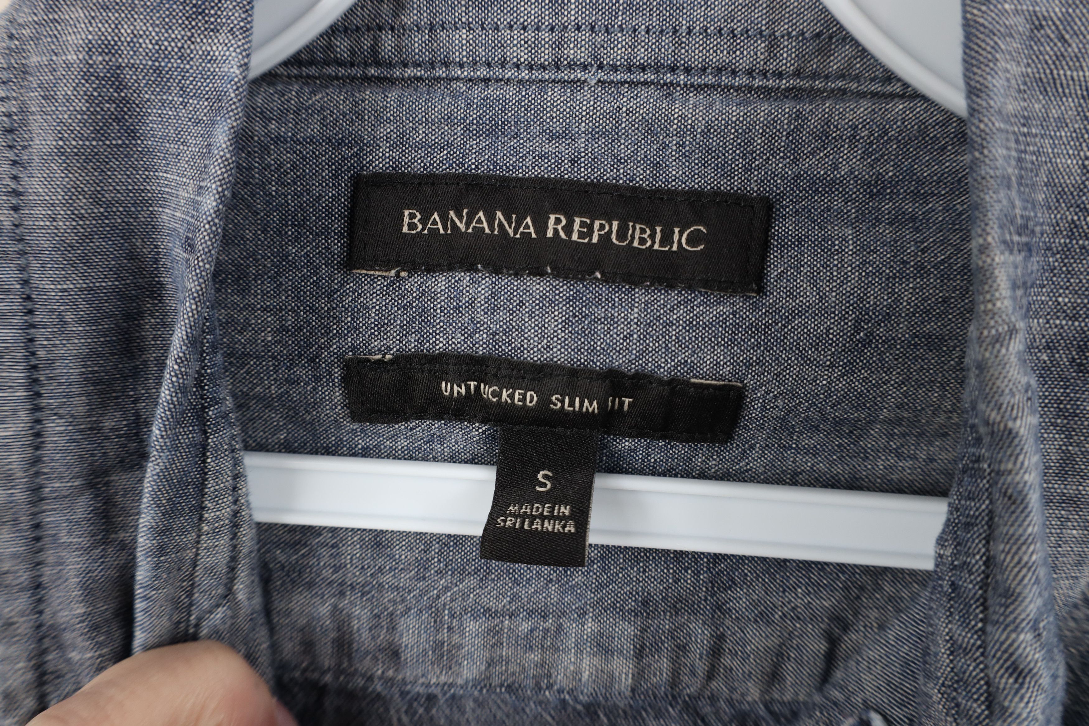 Banana Republic Banana Republic Slim Fit Chambray Collared Button Down Shirt Size US S / EU 44-46 / 1 - 8 Thumbnail