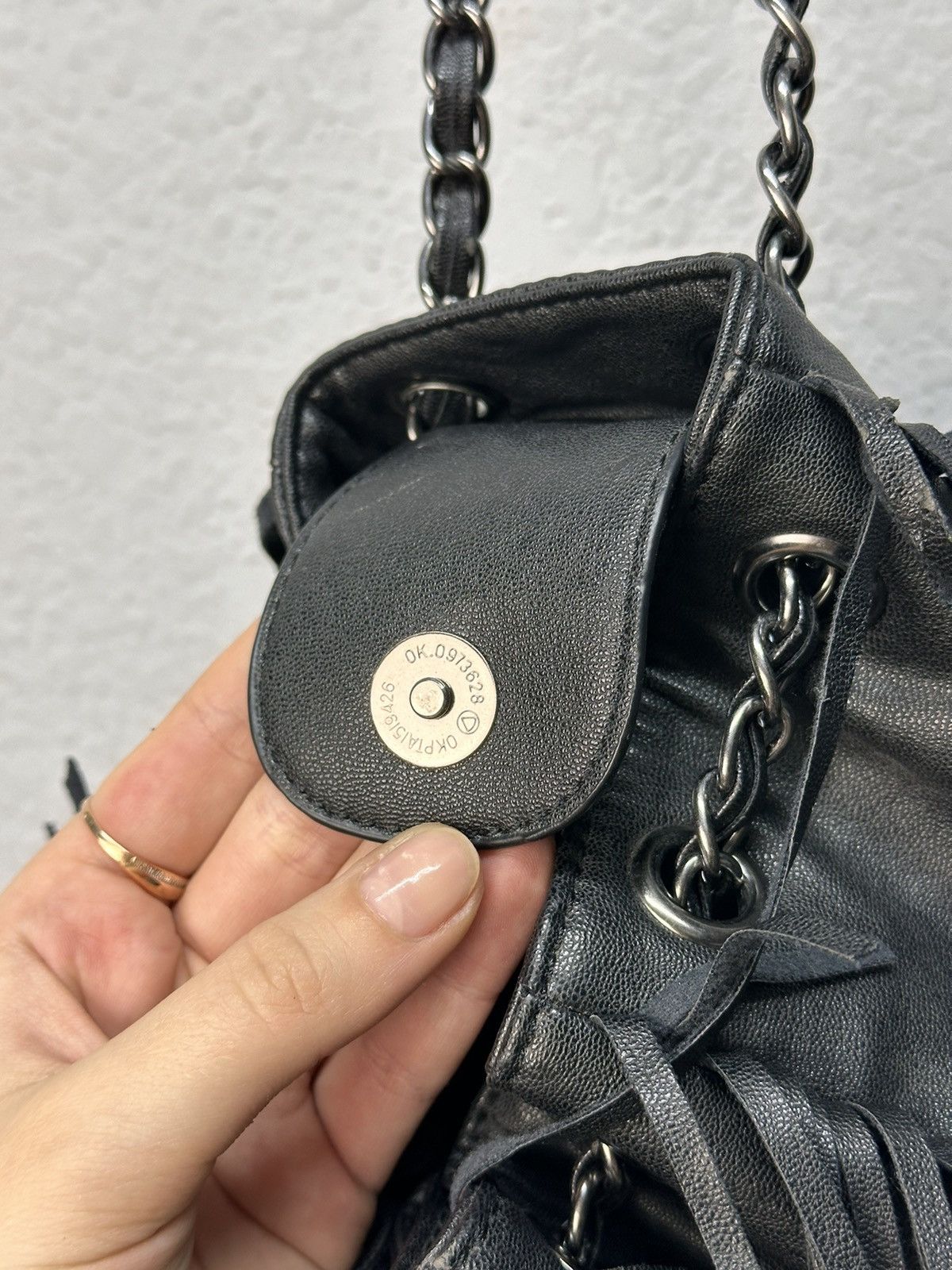 Vintage If Six Was Nine Bag Leather Avantgarde Y2K Margiela