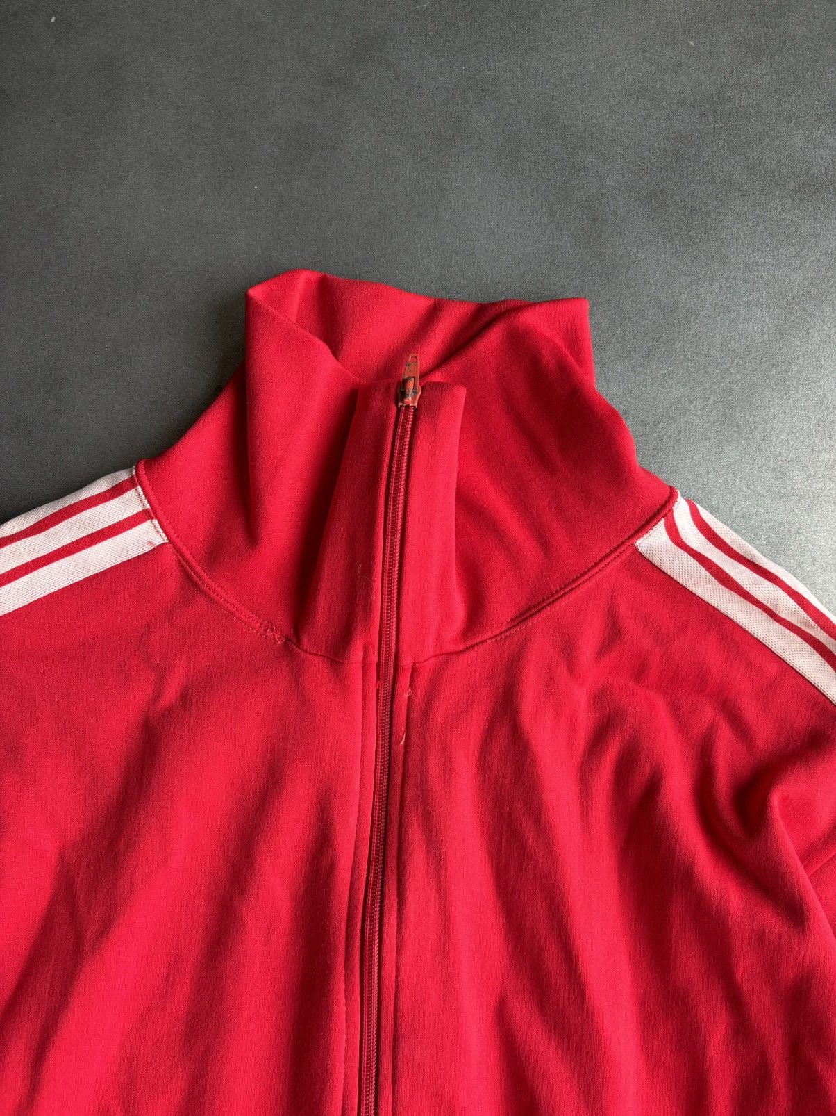 Adidas × Vintage 1980s Vintage Adidas Track Suit Jacket Pants 3 Stripes Red Size US L / EU 52-54 / 3 - 5 Thumbnail