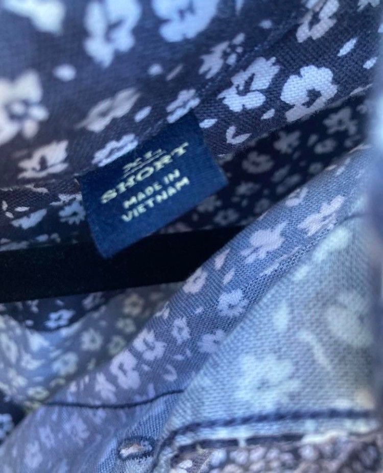 Rye Decker Blue Rye Navy Floral Print Shirt Size US XL / EU 56 / 4 - 7 Thumbnail