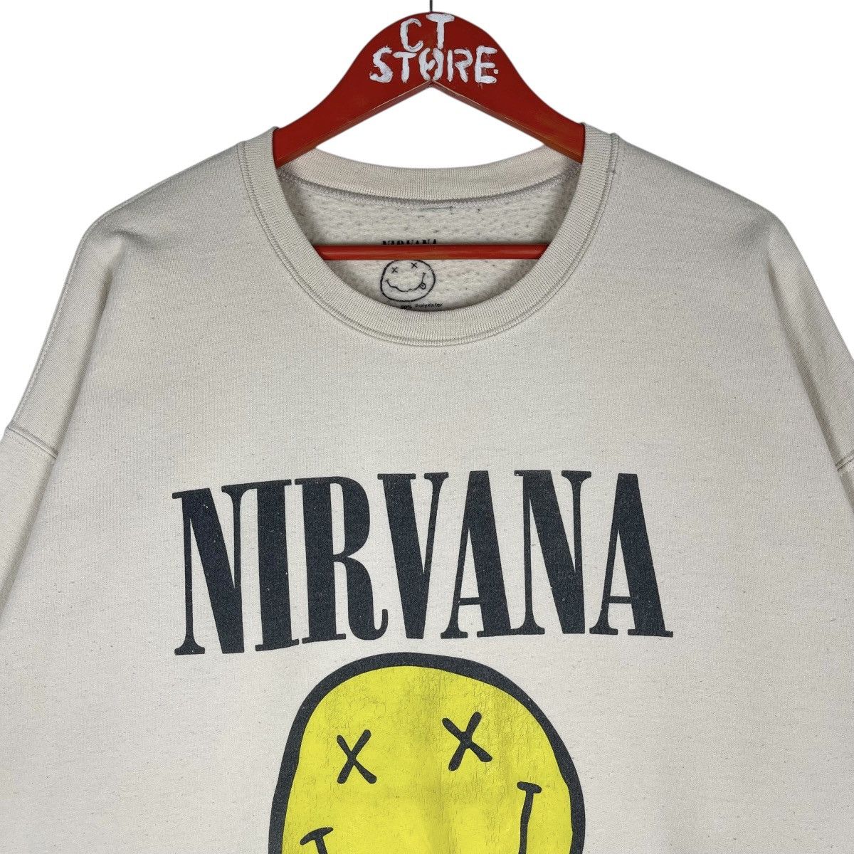 Nirvana Nirvana Smiley Face Logo Crewneck Sweatshirt Size L Size US L / EU 52-54 / 3 - 3 Thumbnail