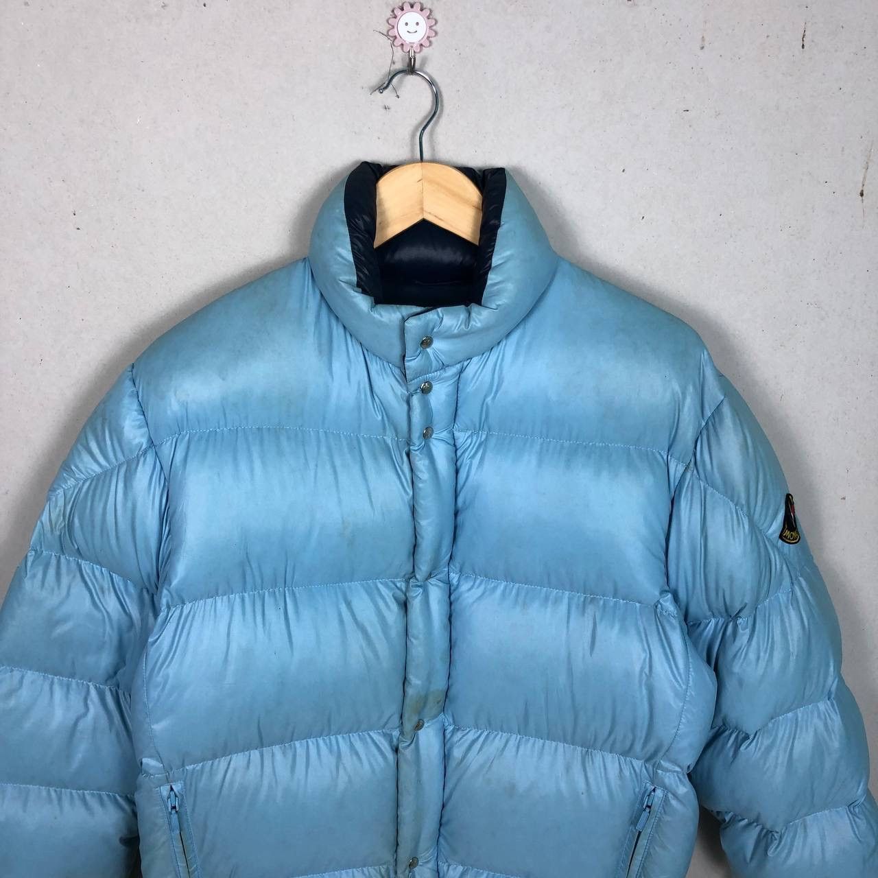 Moncler Vintage 80s Moncler Ski Wear Light Blue Puffer Jacket Size US M / EU 48-50 / 2 - 3 Thumbnail
