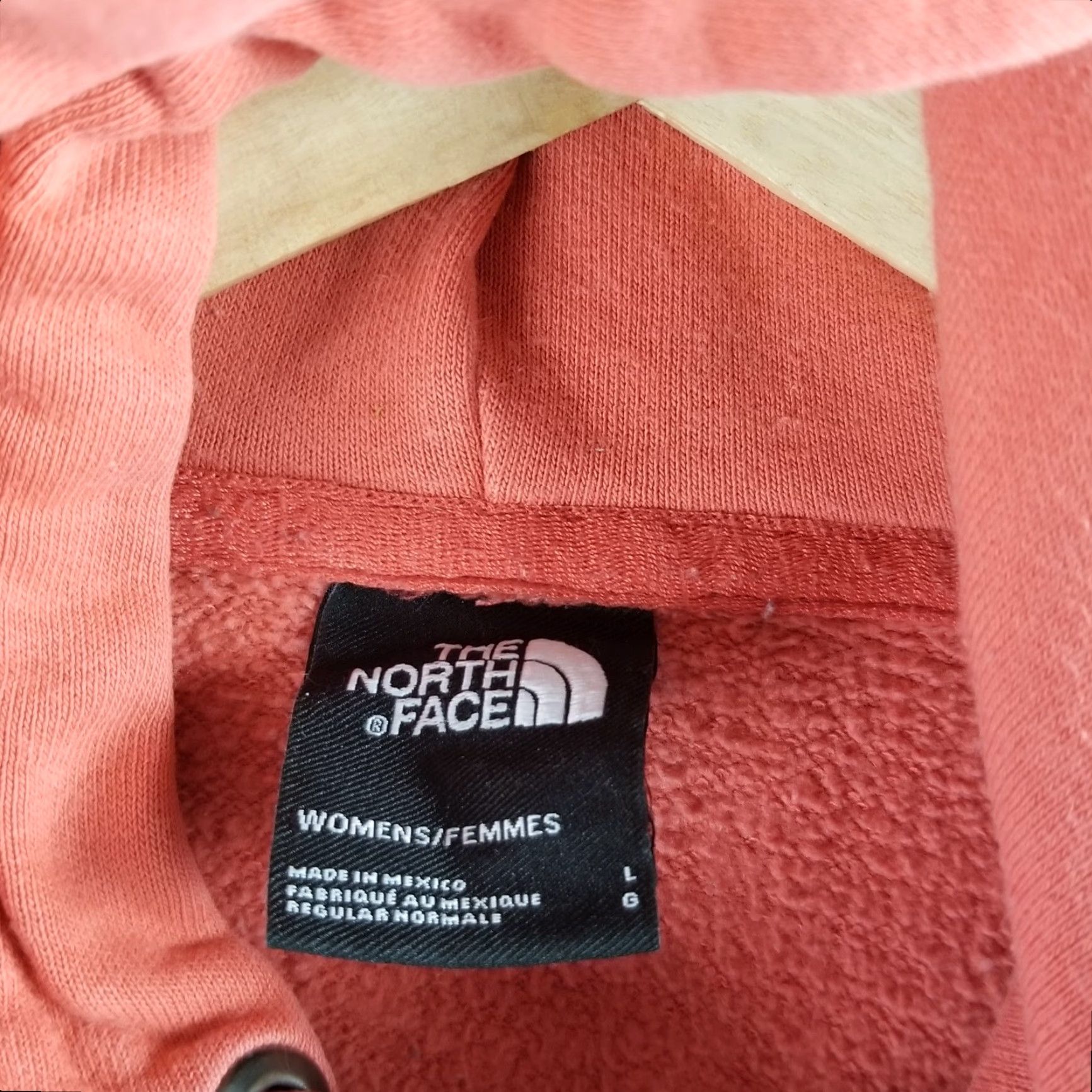 The North Face The North Face Hoodie Women Large Half Dome Peach Big Graphic Logo Sweatshirt Size L / US 10 / IT 46 - 5 Thumbnail