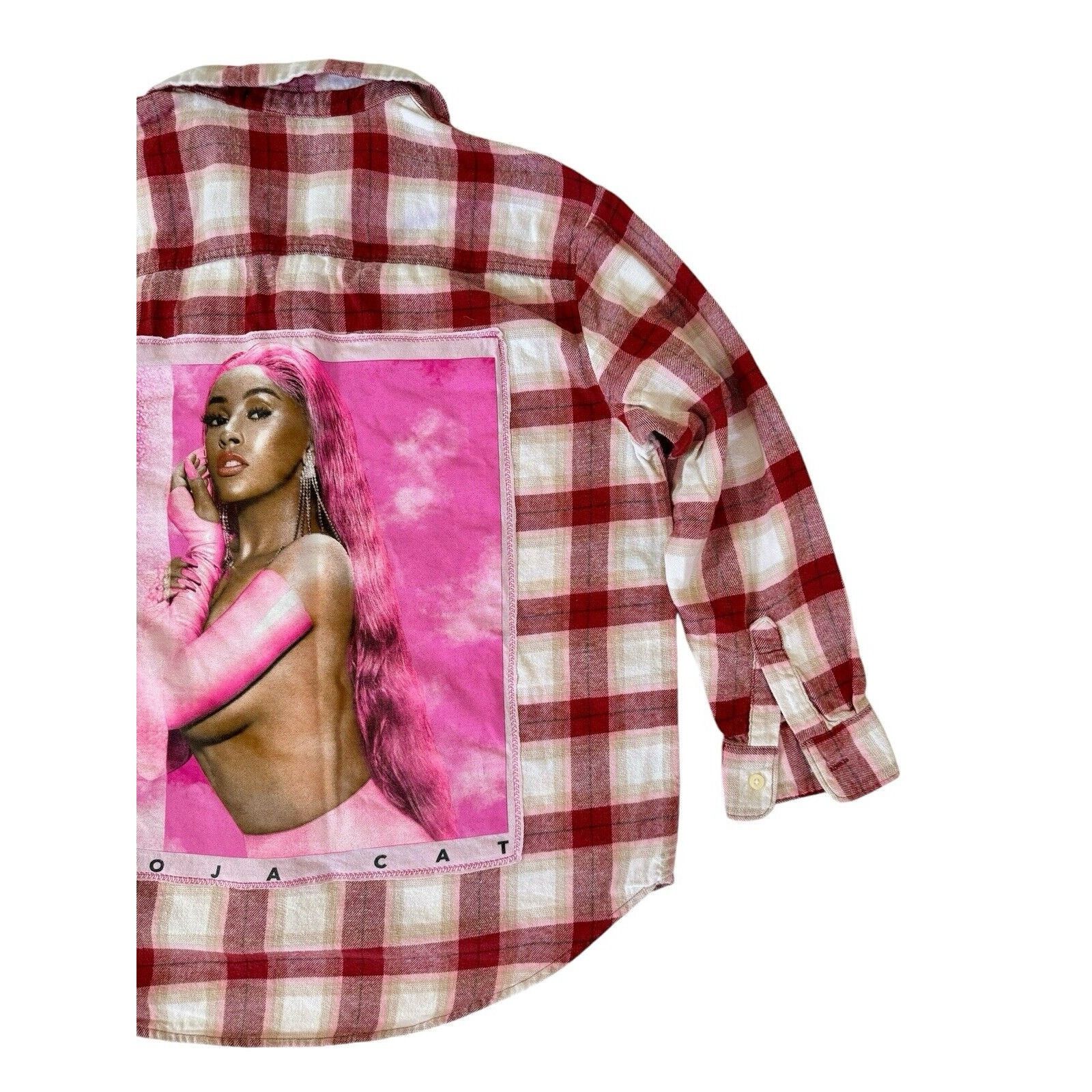 Other DOJA CAT Plaid Flannel Retro Rap Hip Hop Plaid Flannel Shirt Size L / US 10 / IT 46 - 9 Thumbnail