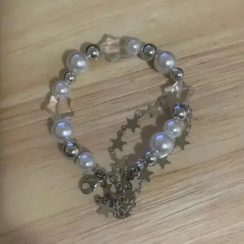 Other Pearl Star Beaded Bracelet Size ONE SIZE - 4 Thumbnail