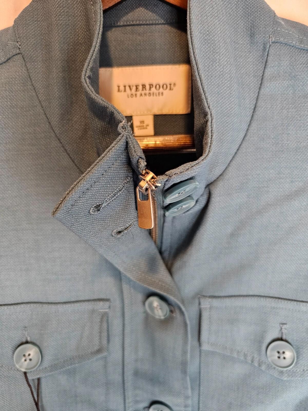 Designer NWT Liverpool Jacket Blue Size XS Designer Utility Size XS / US 0-2 / IT 36-38 - 6 Thumbnail