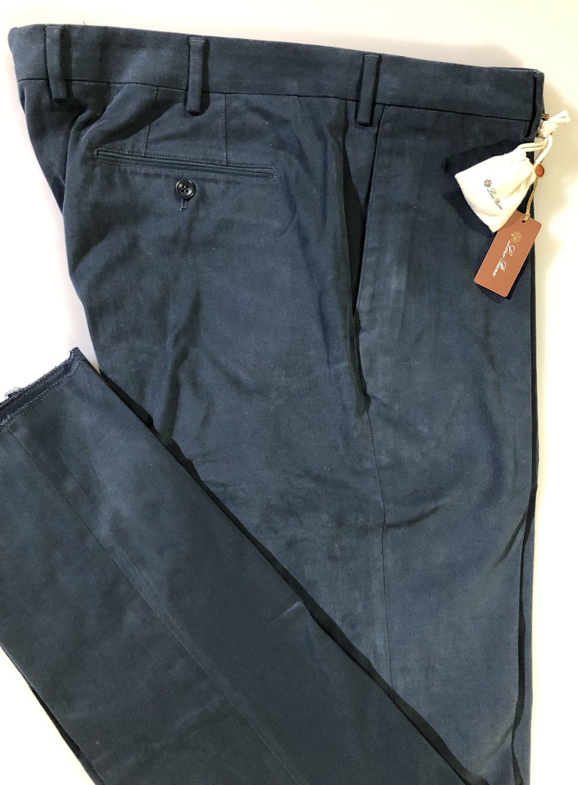 Loro Piana Loro Piana 🇮🇹 delft blue four pkt velvety cotton pant 58 new Size US 41 - 9 Thumbnail