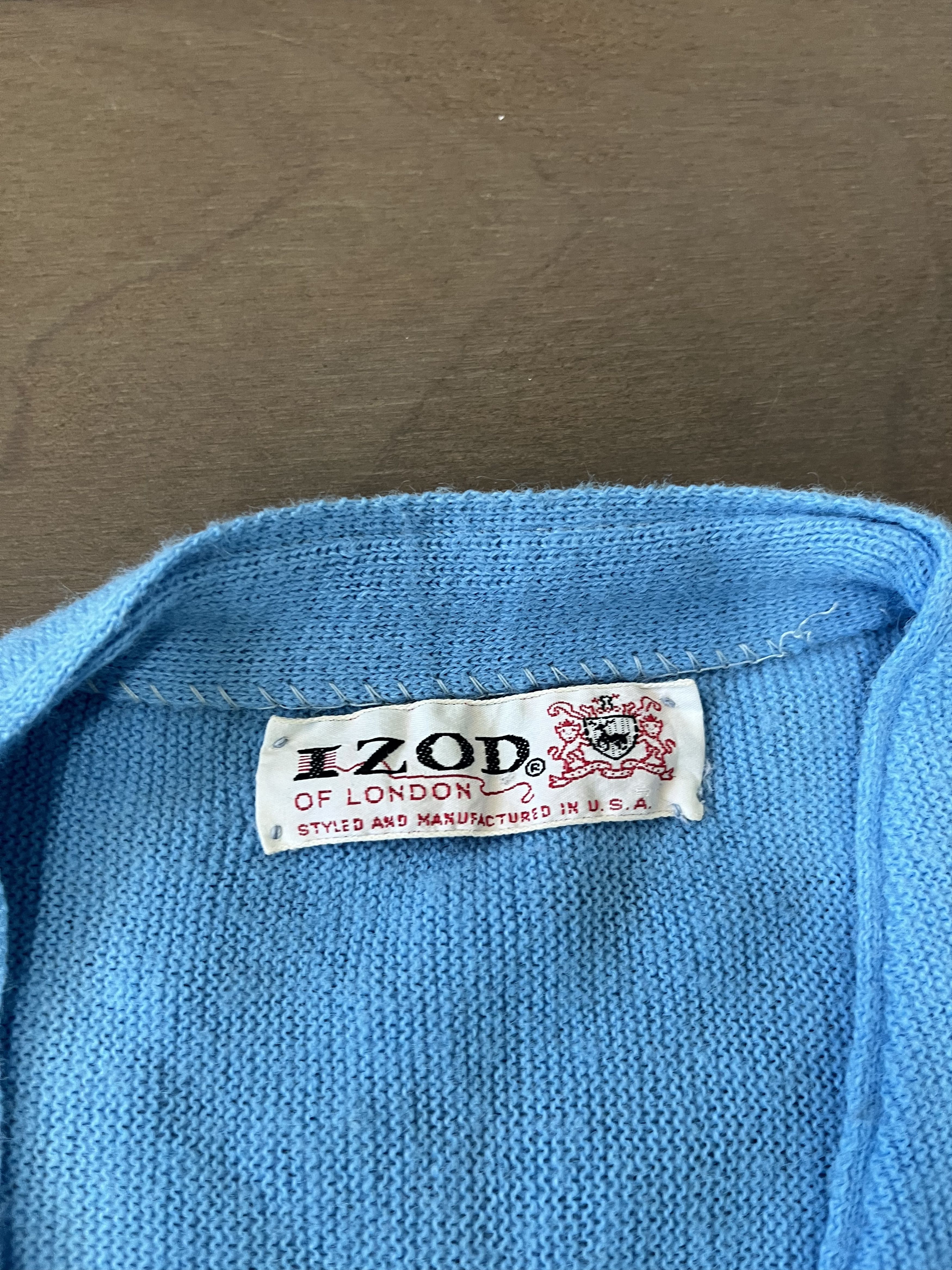 Lacoste Lacoste IZOD Blue Croc Logo Cardigan Size US M / EU 48-50 / 2 - 3 Thumbnail