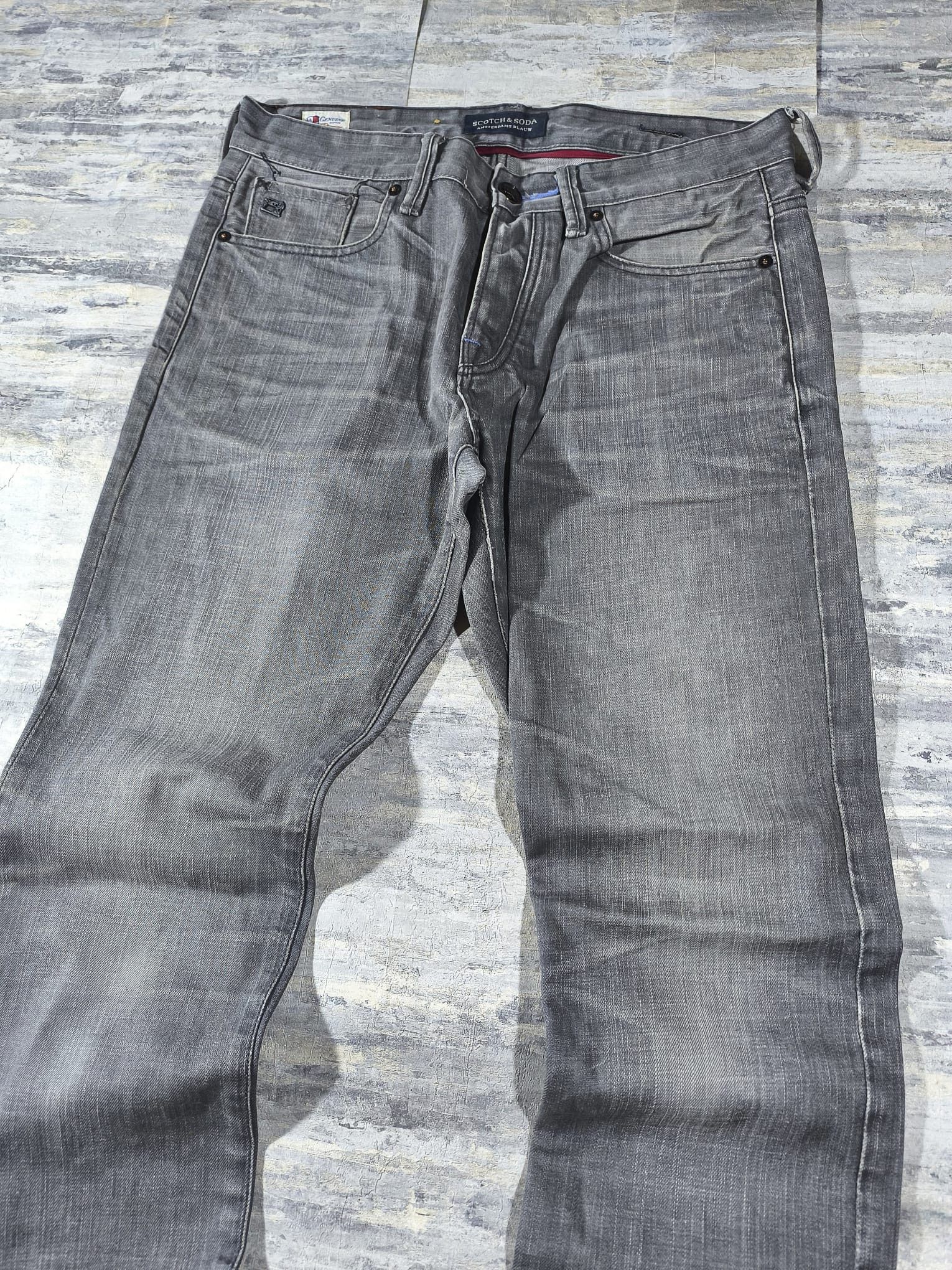 Other HEDI SLIMANE WAXED CLAWMARKS LIGHT GREY DISTRESSED JEANS Size US 34 / EU 50 - 8 Thumbnail