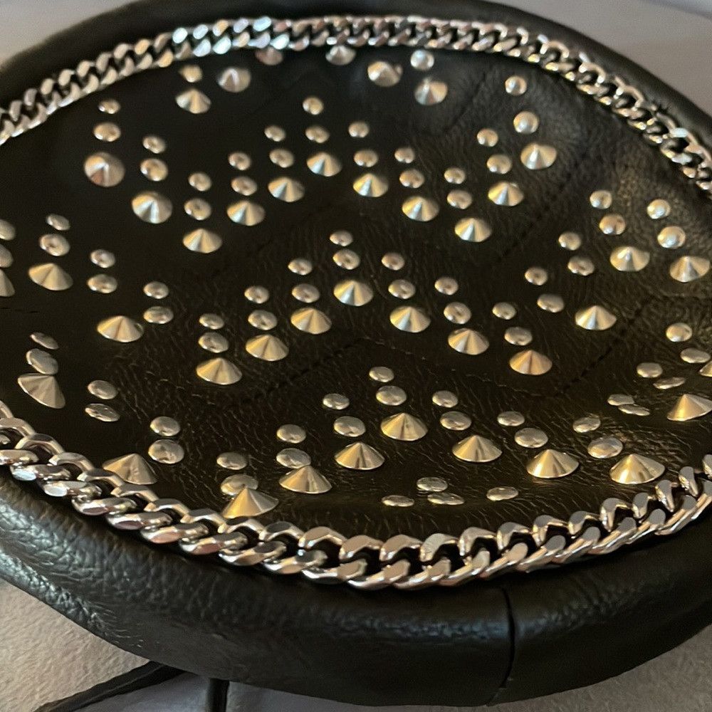 Zara NWOT Zara woman genuine leather studded festival backpack Size ONE SIZE - 2 Thumbnail