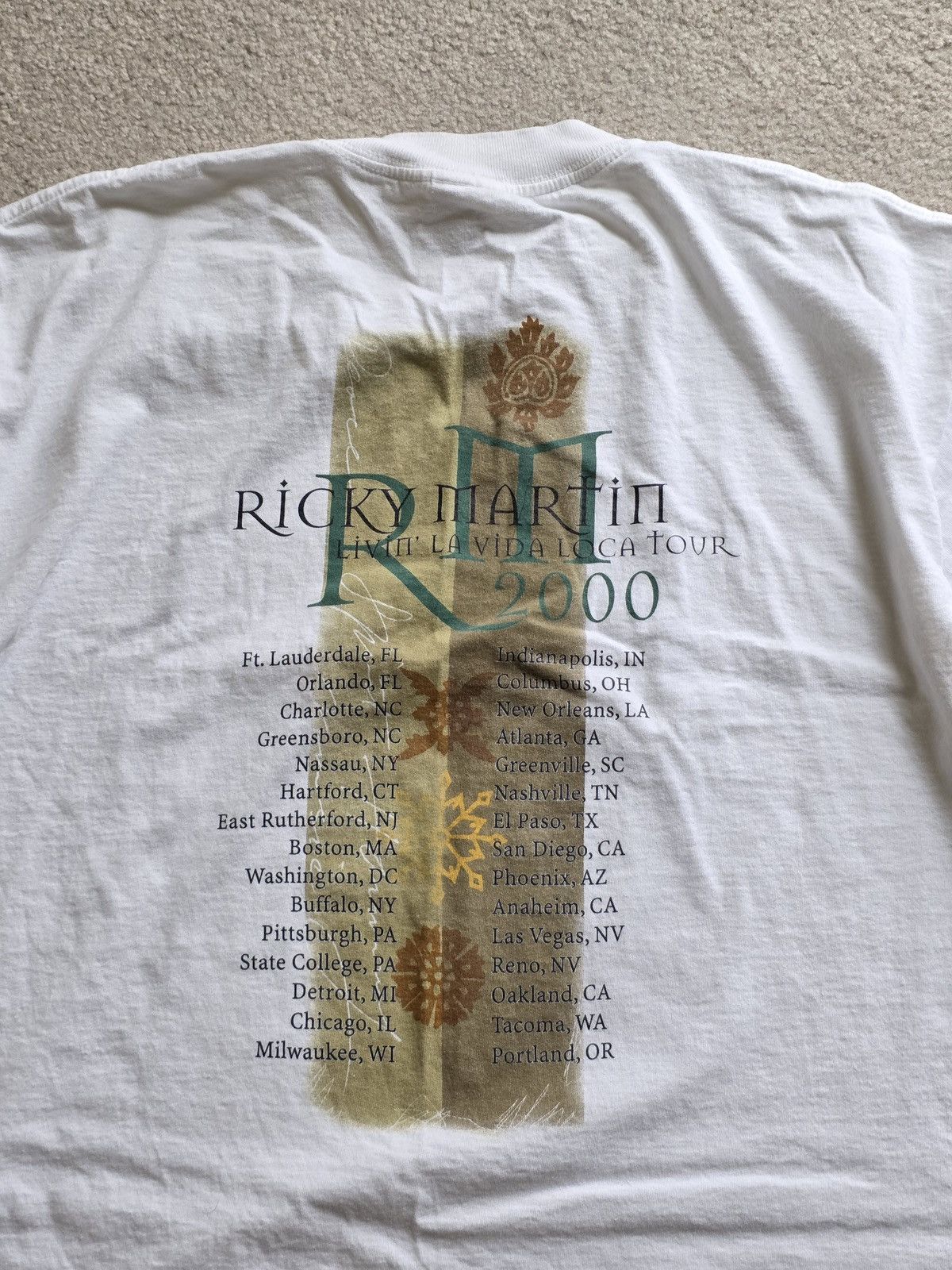 Band Tees × Vintage Ricky Martin LIVIN' LA VIDA LOCA TOUR 2000 Size US XL / EU 56 / 4 - 5 Thumbnail