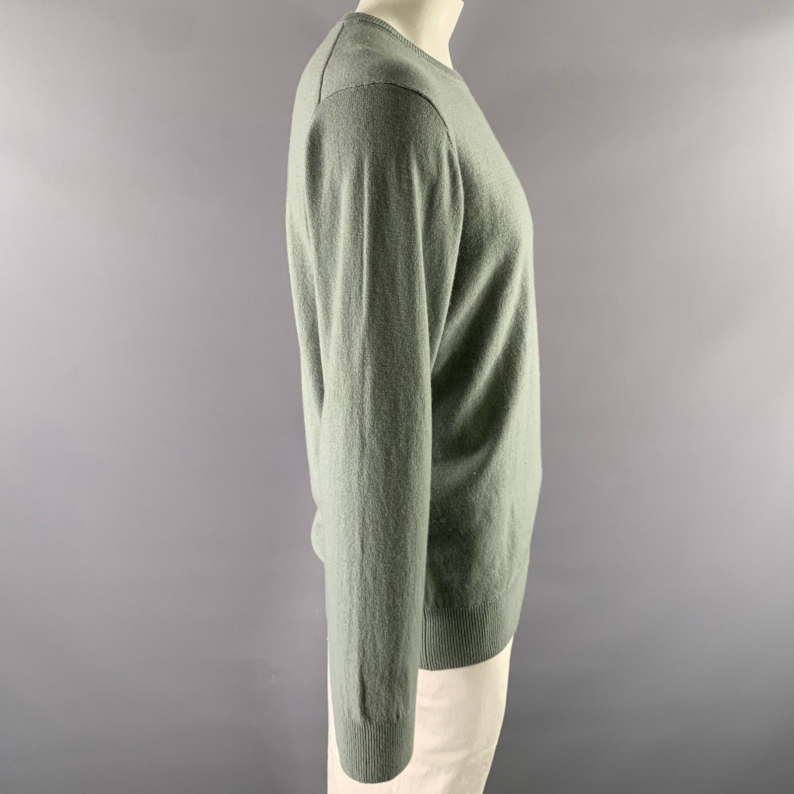 Rodd & Gunn RODD & GUNN XL Green Sage Wool Cashmere Crew-Neck Sweater Size US XL / EU 56 / 4 - 3 Thumbnail