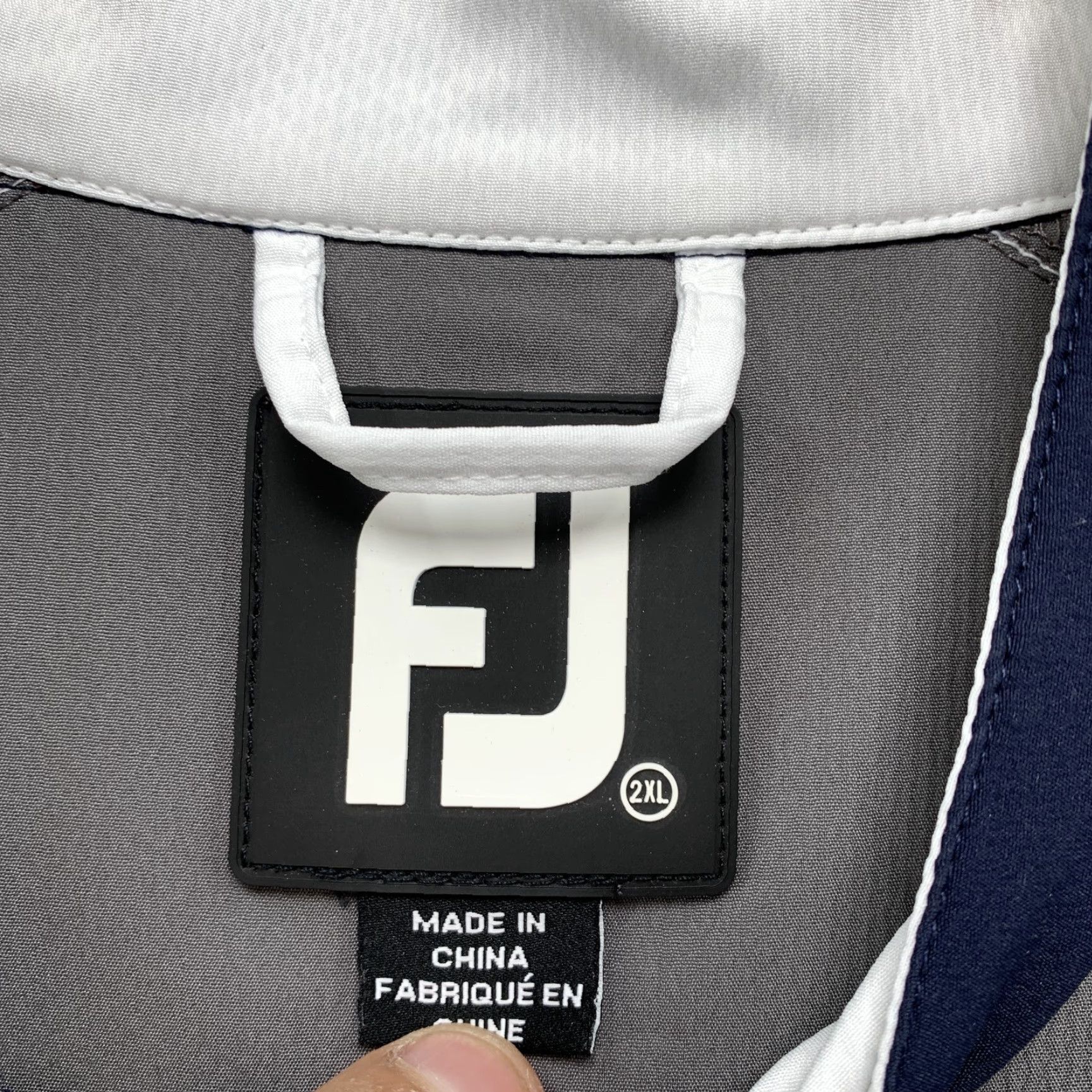 Footjoy FootJoy Jacket 2XL Gray Windbreaker 1/4 Zip Mens Golf Nylon Pullover FJ Klein Creek Size US XXL / EU 58 / 5 - 5 Thumbnail