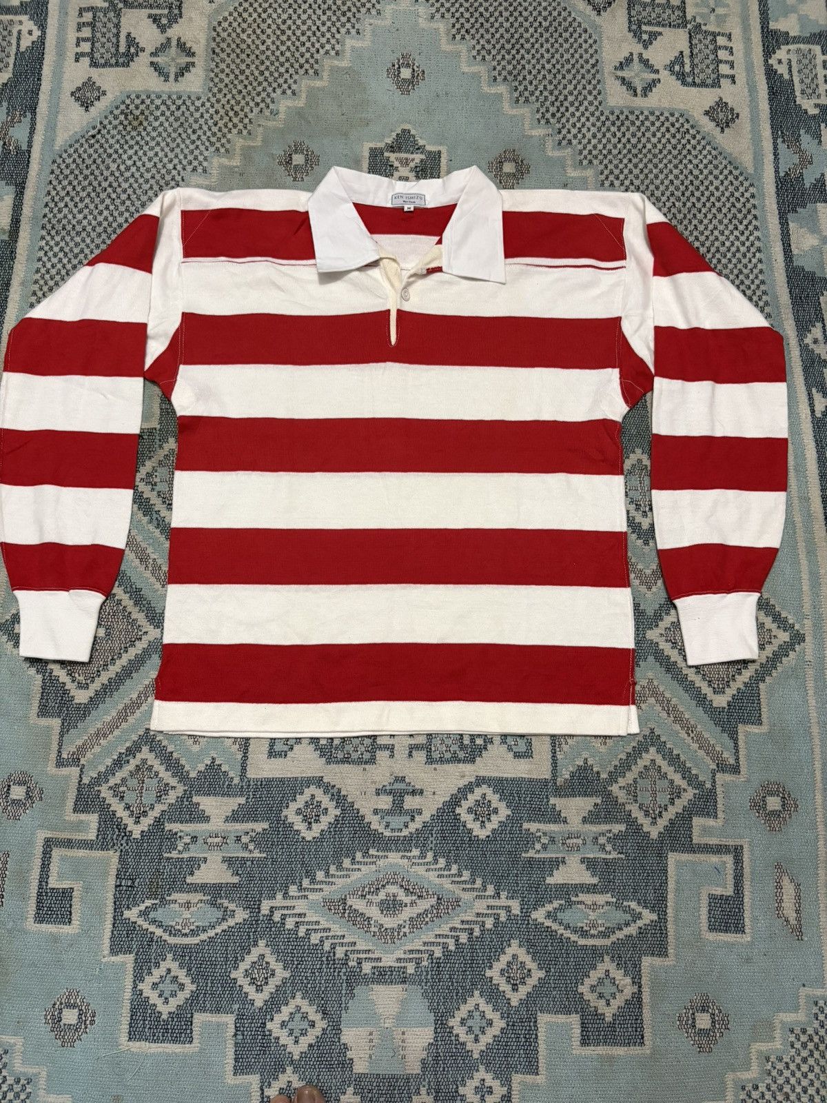 Vintage Vintage striped american football Size US M / EU 48-50 / 2 - 1 Thumbnail