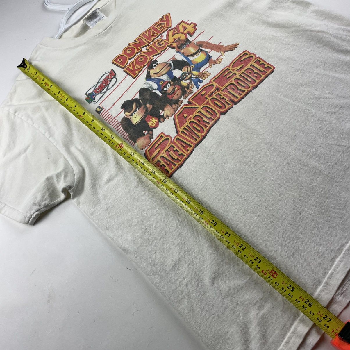 Nintendo × Vintage Vintage 90’s Nintendo 64 Donkey Kong Crew 5 Apes T-Shirt L Size US L / EU 52-54 / 3 - 7 Thumbnail