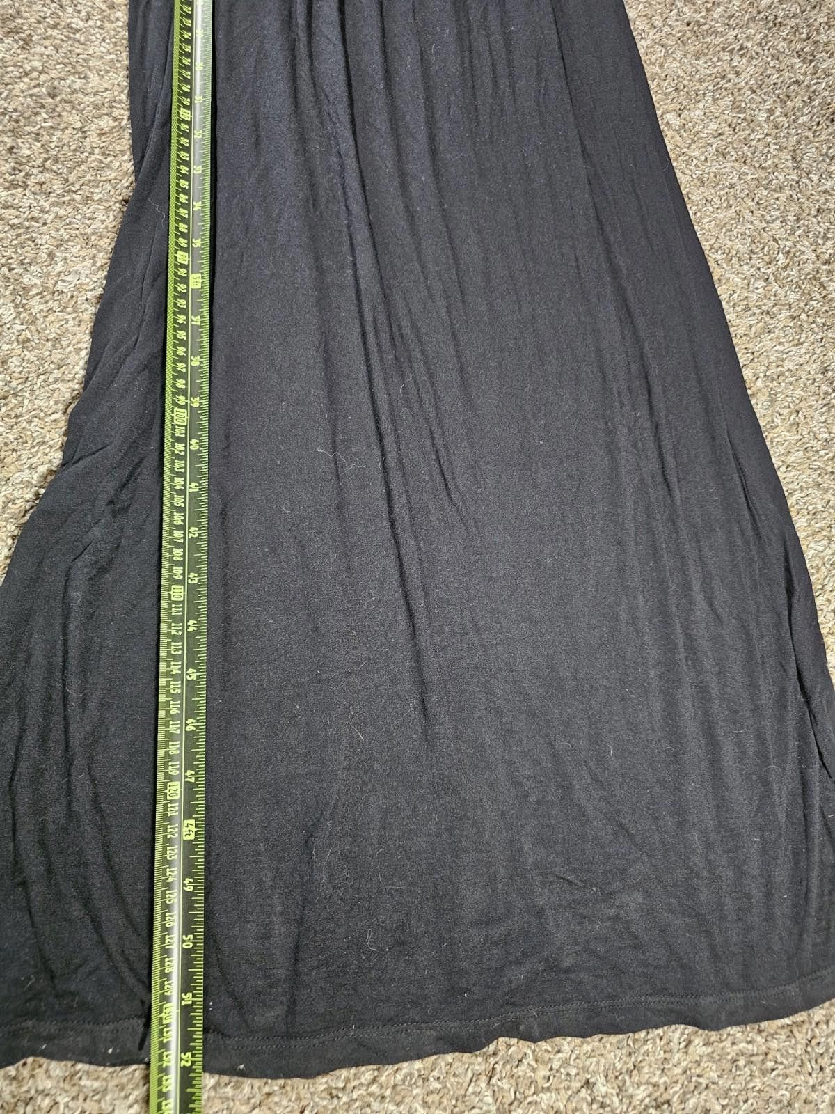 Luchiano Visconti LUSH Long Black Dress Small Size S / US 4 / IT 40 - 4 Thumbnail