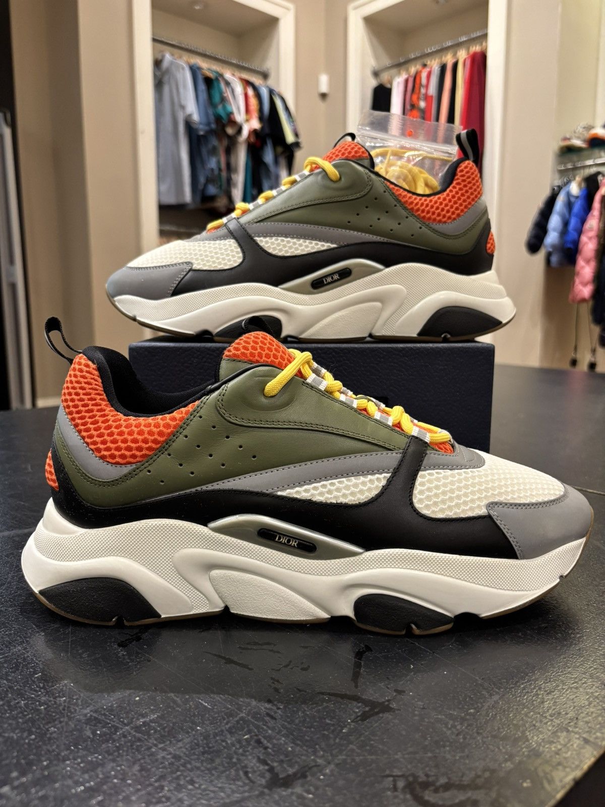Dior Peter Doic B22 Sneaker Orange Olive White Black