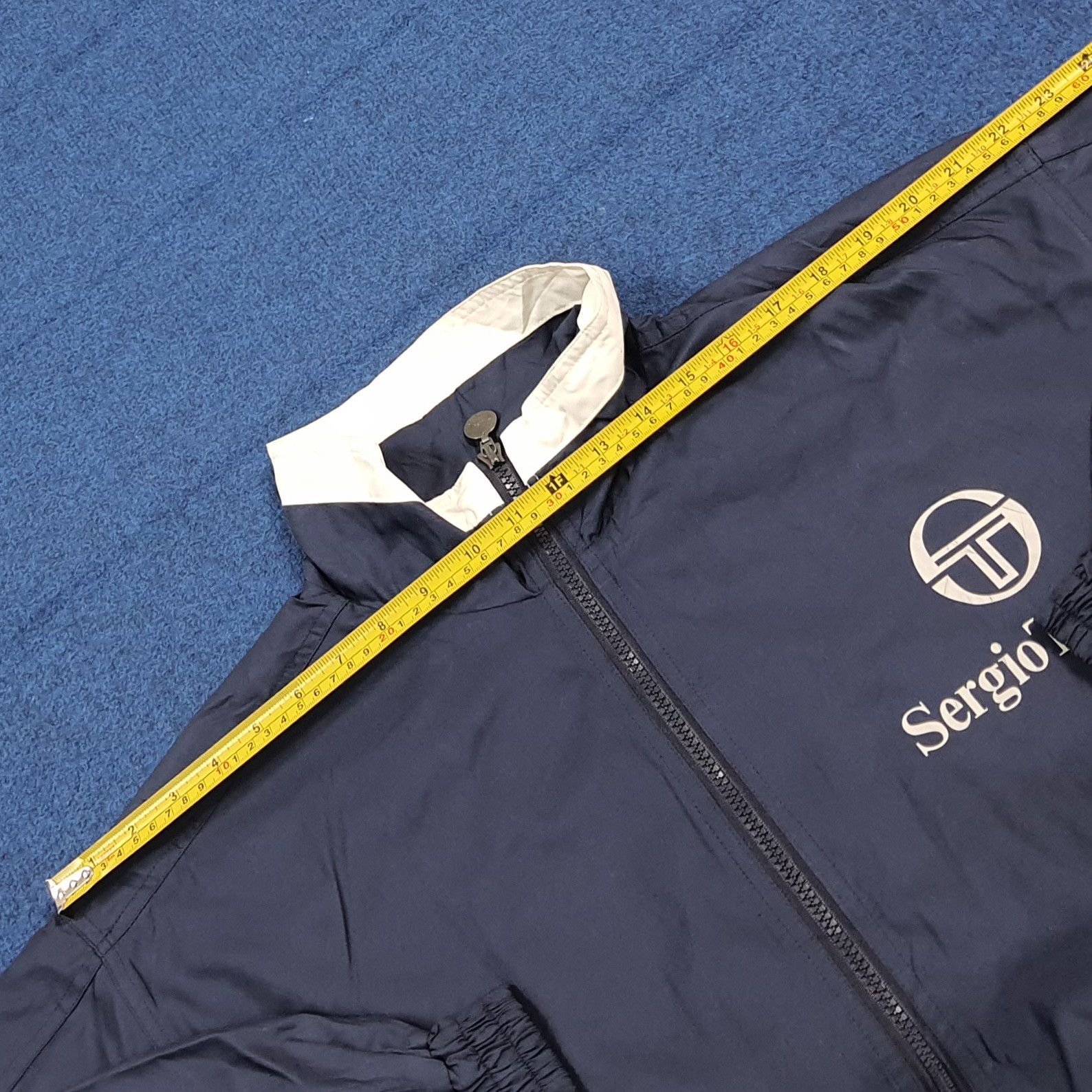 Sergio Tacchini Vintage Sergio Tacchini Navy Full Zip Jacket C302N20 Size US XL / EU 56 / 4 - 10 Thumbnail