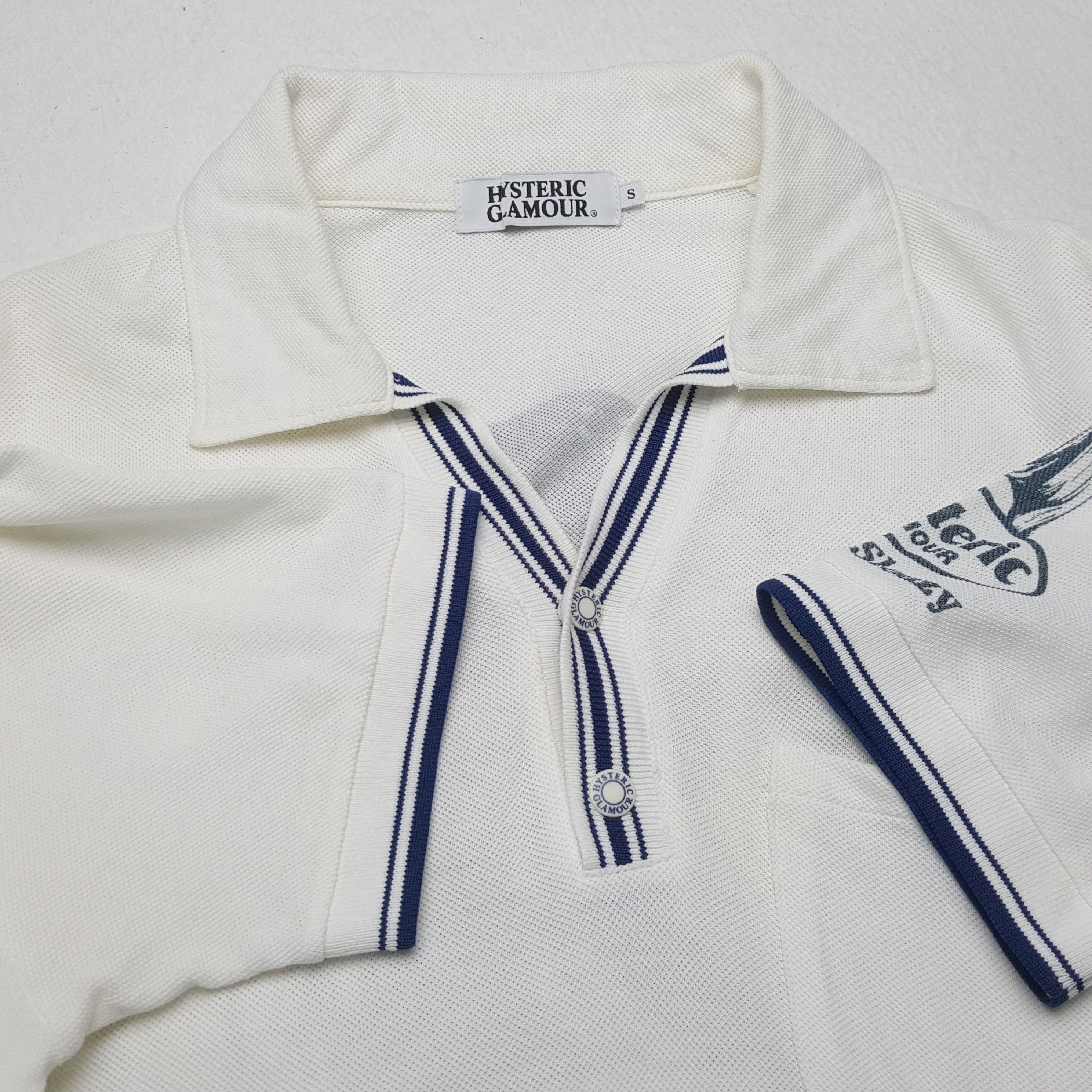 Hysteric Glamour × Japanese Brand × Vintage HYSTERIC GLAMOUR Polos Japanese Brand Backprint Design Size XS / US 0-2 / IT 36-38 - 8 Thumbnail