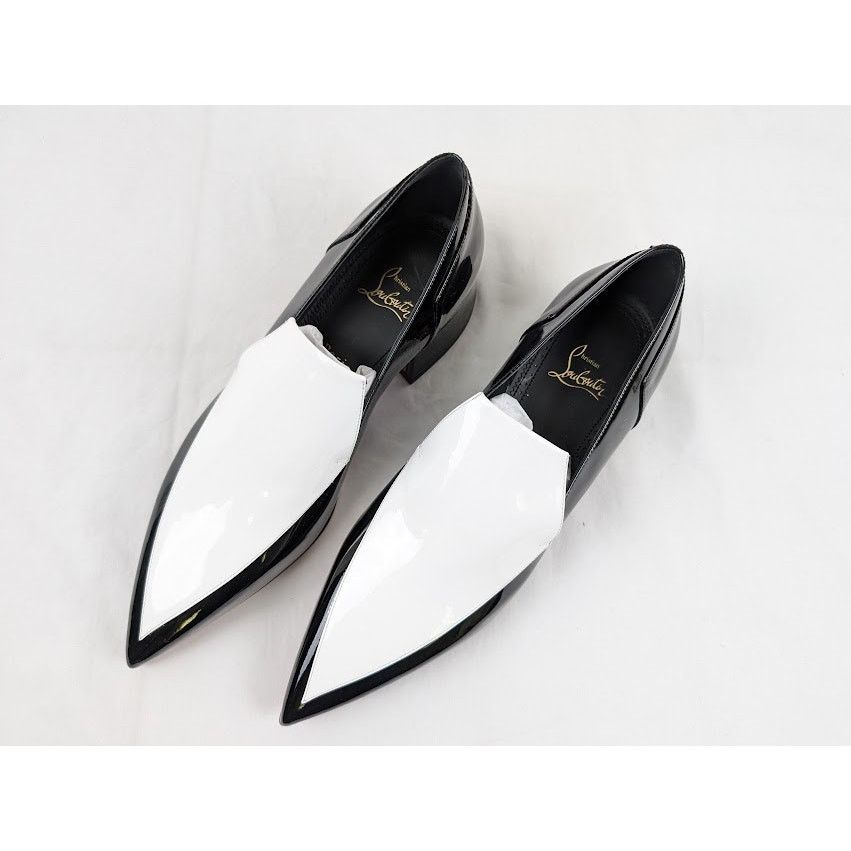 Christian Louboutin o1rshd1 Aiglon 30 Shoes in White / Black Size US 8 / EU 41 - 12 Thumbnail