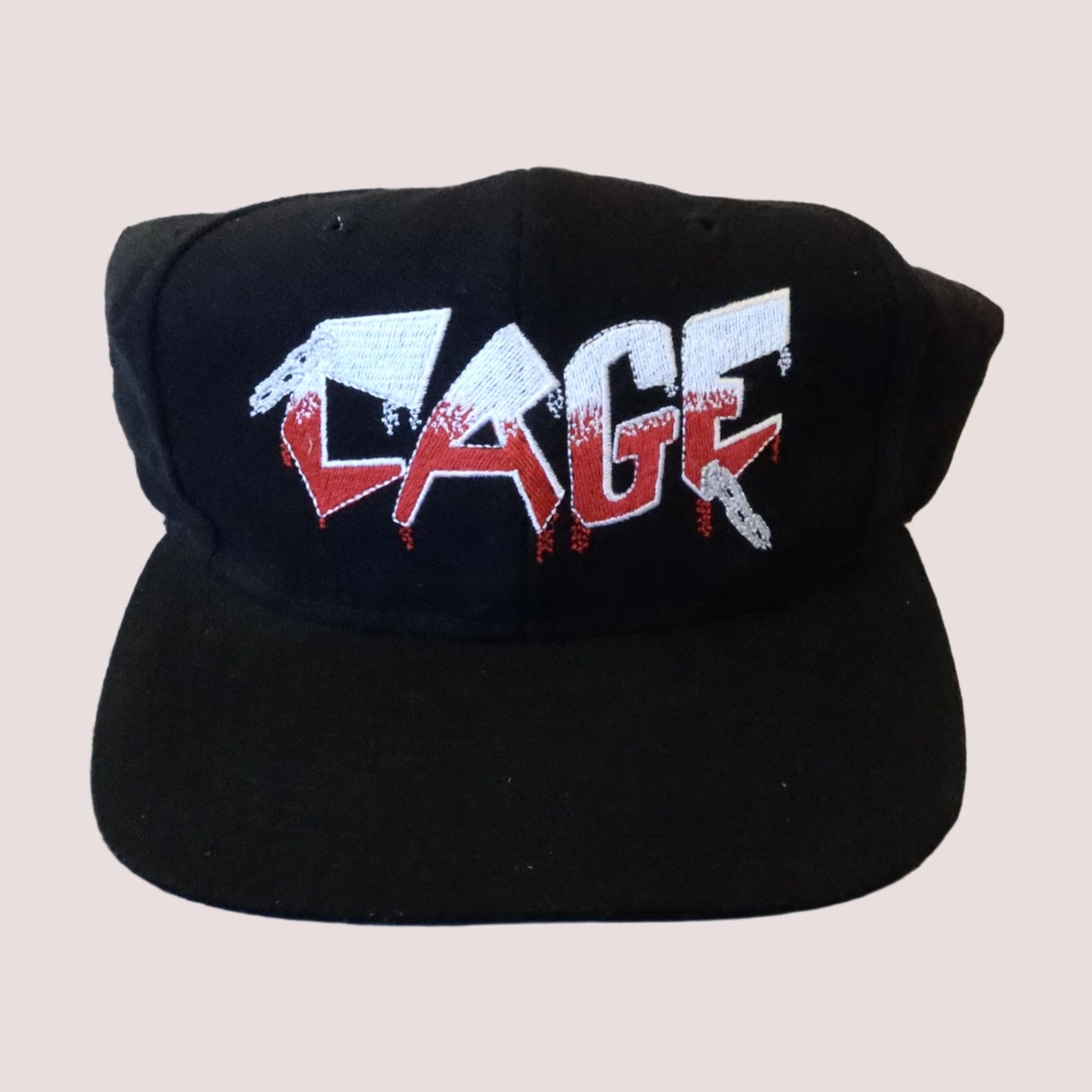 Fila VINTAGE FILA Cage Logo Snapback Hat Cap Men's One Size Black Cap Size ONE SIZE - 1 Thumbnail