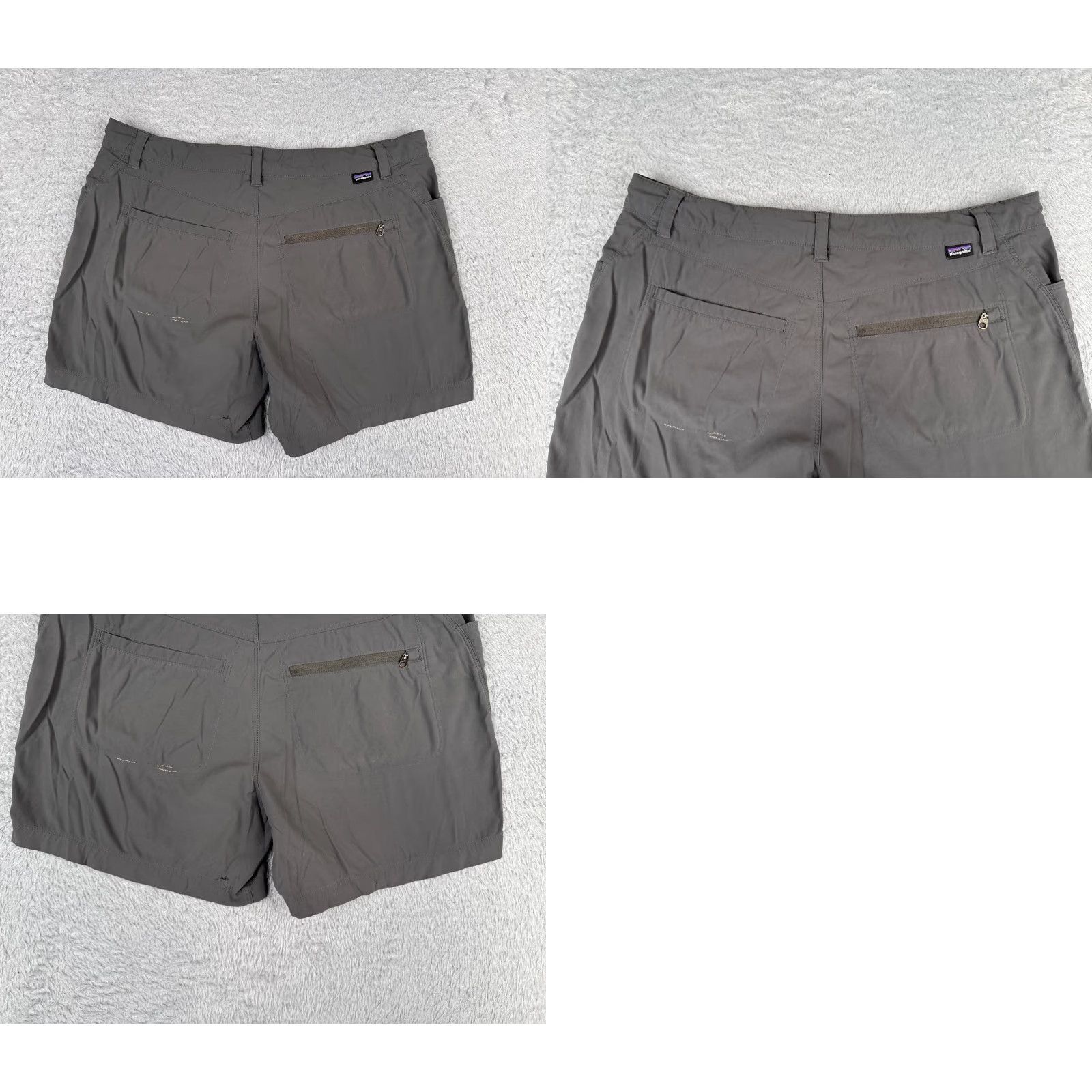 Patagonia Patagonia Shorts Womens 32 Gray Chino Nylon Blend Zip Pocket Hiking Camp 32x5 Size 24" / US 00 / IT 34 - 9 Thumbnail