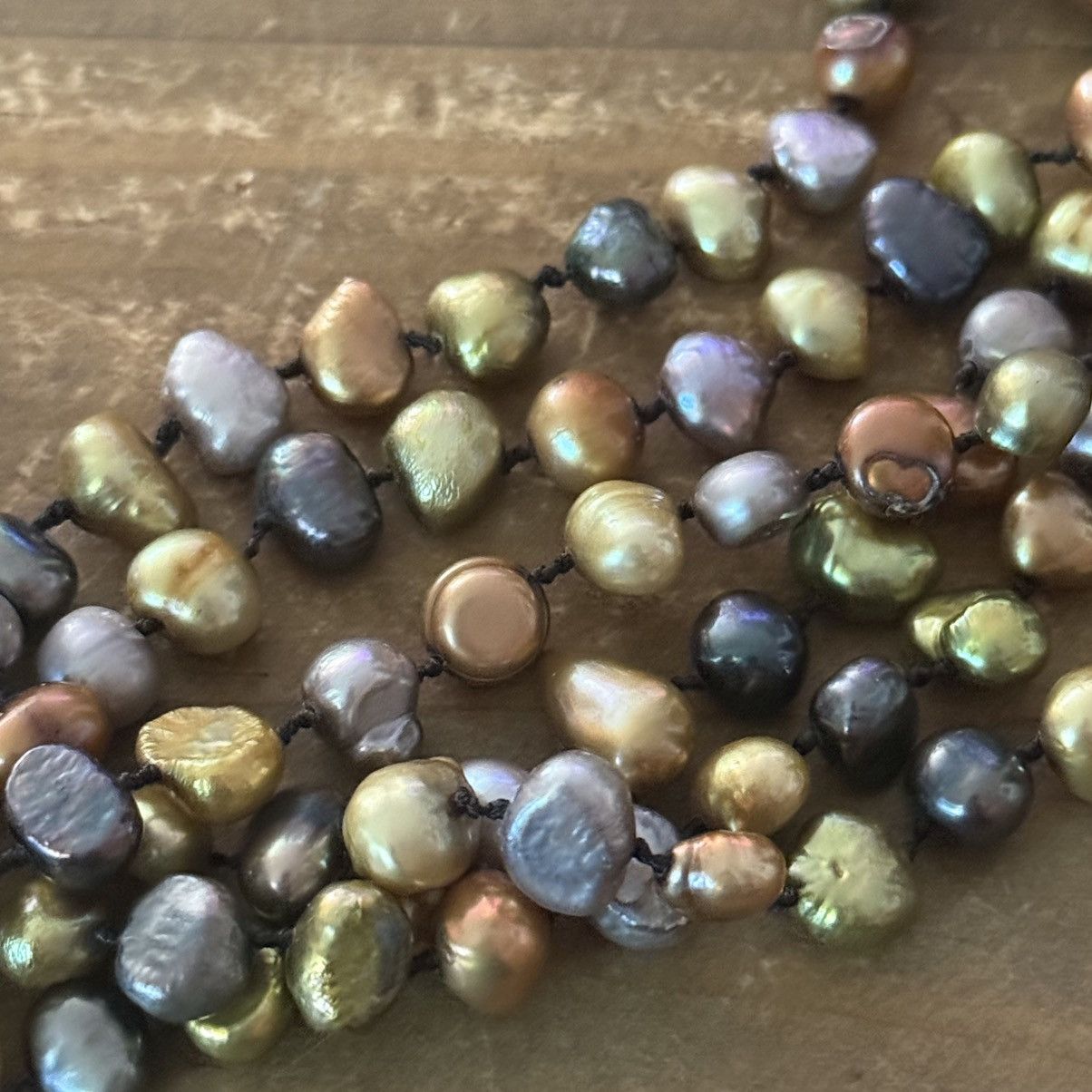 Vintage Vintage multi strand peacock freshwater pearl necklace Size ONE SIZE - 3 Thumbnail