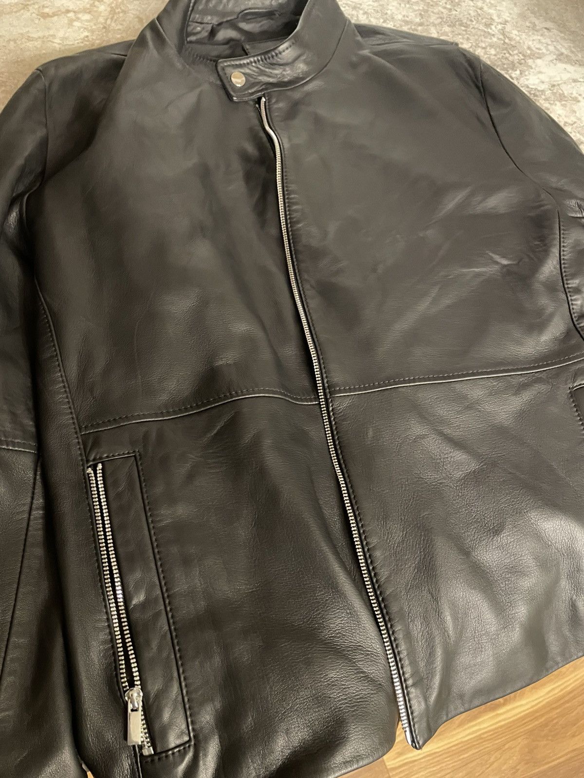 Wilsons Leather Lamb skin leather jacket Size US XL / EU 56 / 4 - 1 Thumbnail