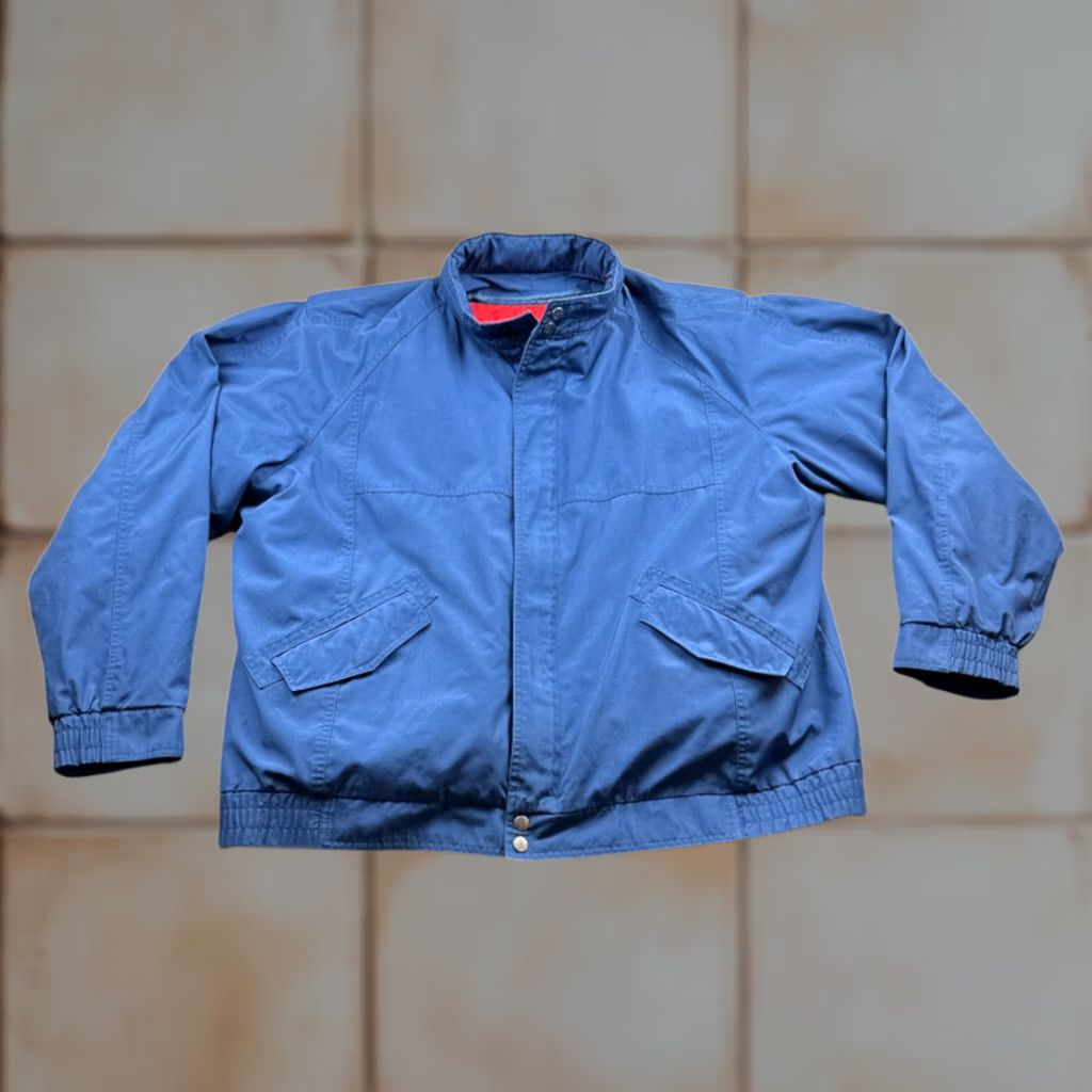 London Fog VINTAGE London Fog Jacket Bomber Jacket Blue XL Adult Long 48 EXTRA LARGE Hooded Removable Lining ZIP Snaps Pockets 80s Men Size US XL / EU 56 / 4 - 1 Thumbnail