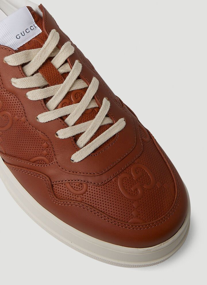Gucci o1s1wg110425 Men's GG Sneakers in Tan Size US 12 / EU 45 - 5 Thumbnail