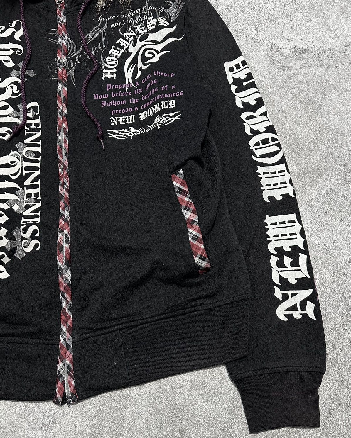 Japanese Brand Y2k Excuse Fur Hoodie Tribal Poem Ifsixwasnine Lgb Style Size US M / EU 48-50 / 2 - 3 Thumbnail